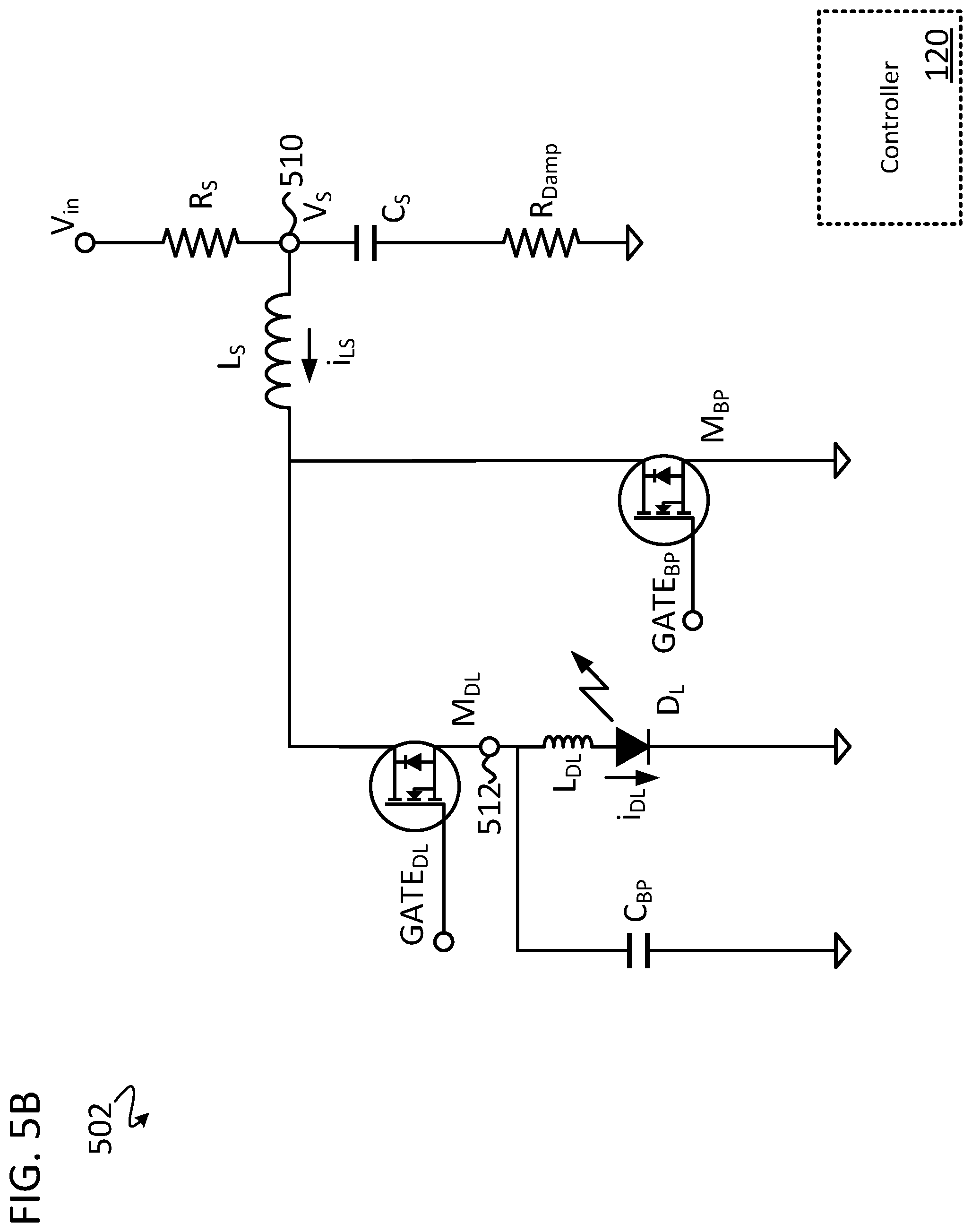 Patent US12316073 Figure 14 – Single-FET pulsed laser diode driver