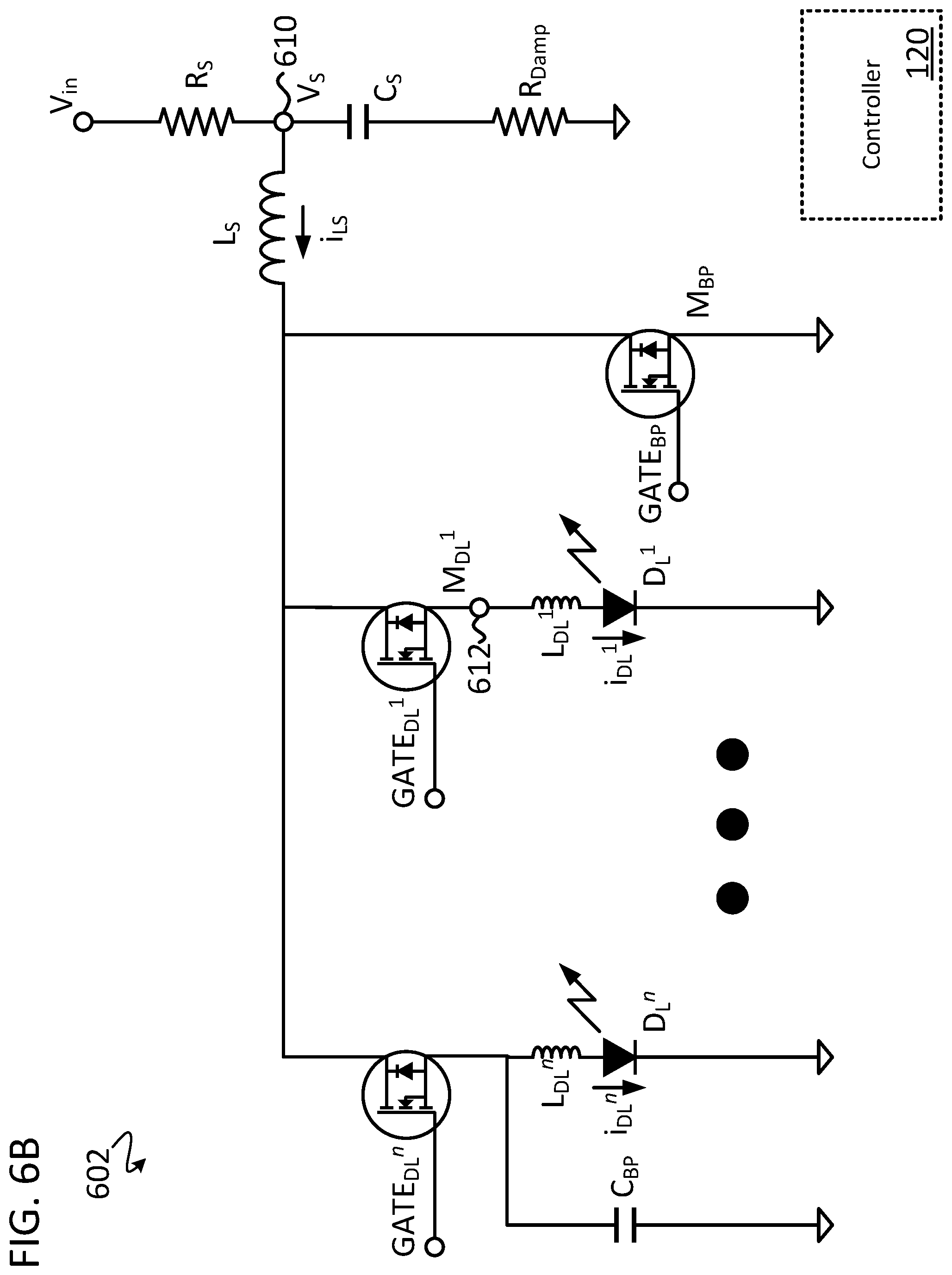Patent US12316073 Figure 18 – Single-FET pulsed laser diode driver