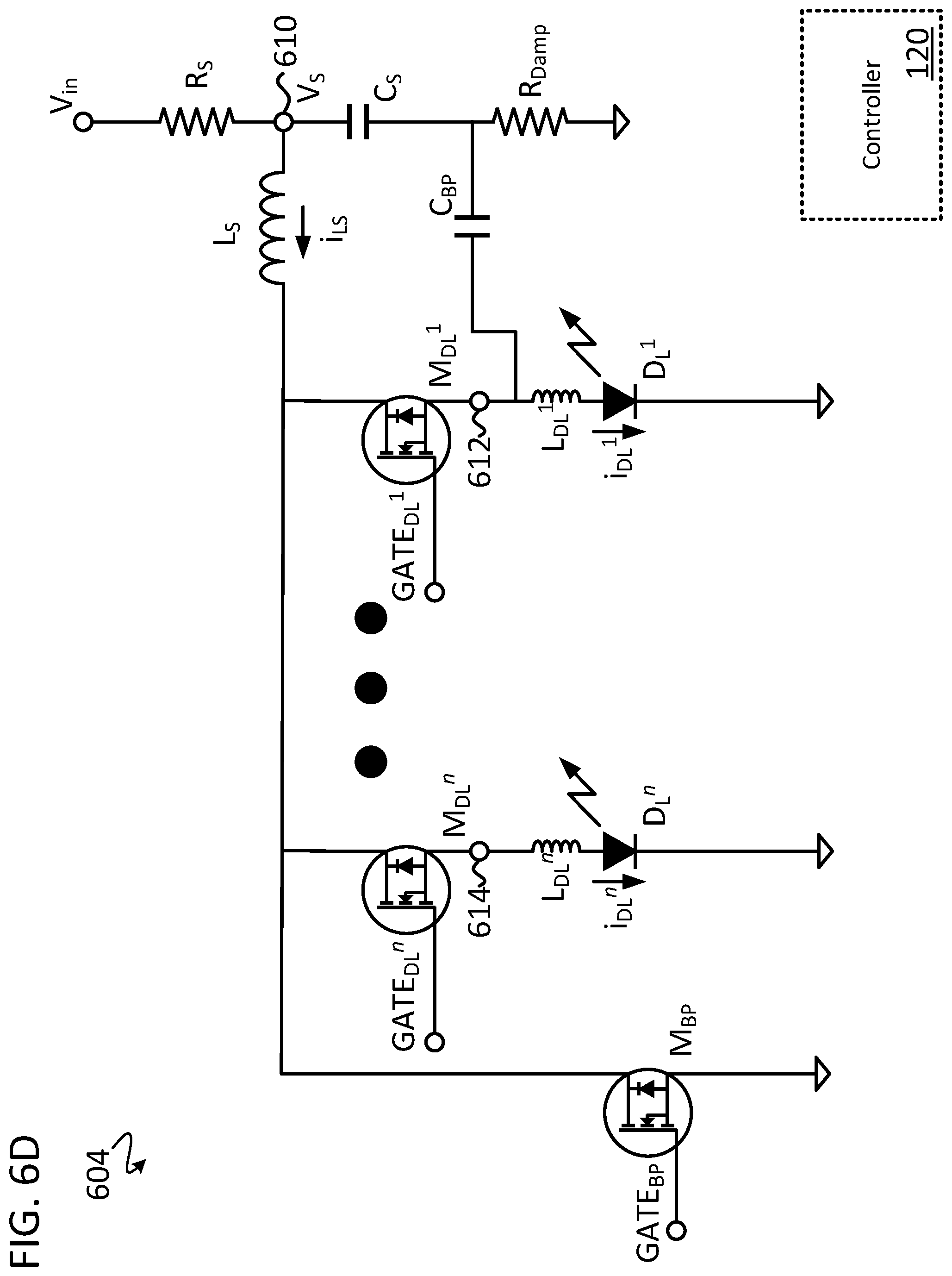 Patent US12316073 Figure 20 – Single-FET pulsed laser diode driver