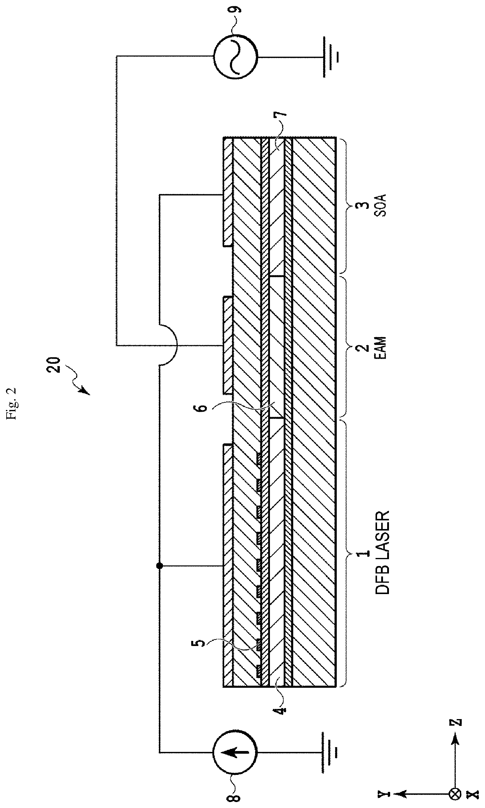 Patent US12316074 Figure 2 – Optical transmitter