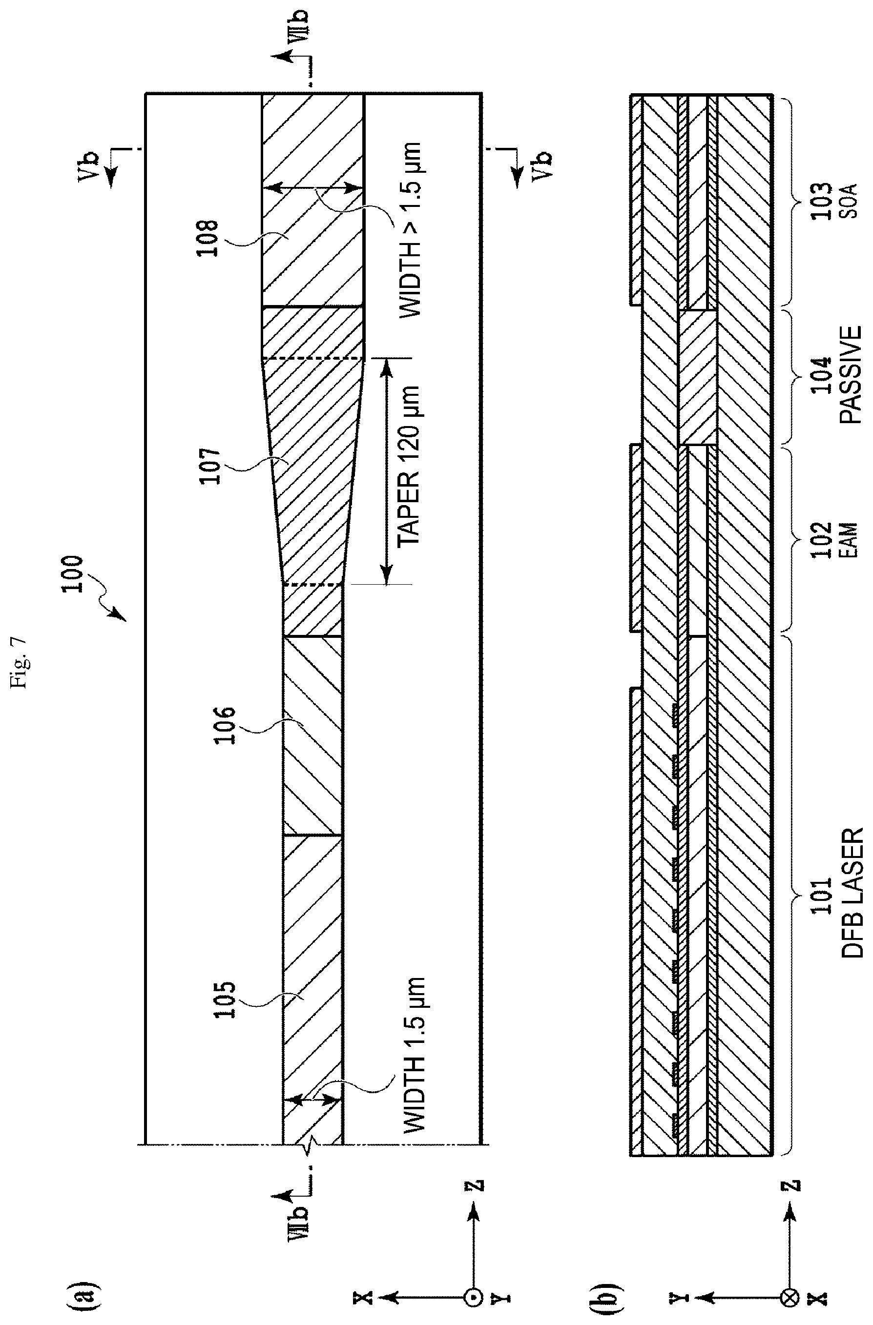 Patent US12316074 Figure 7 – Optical transmitter