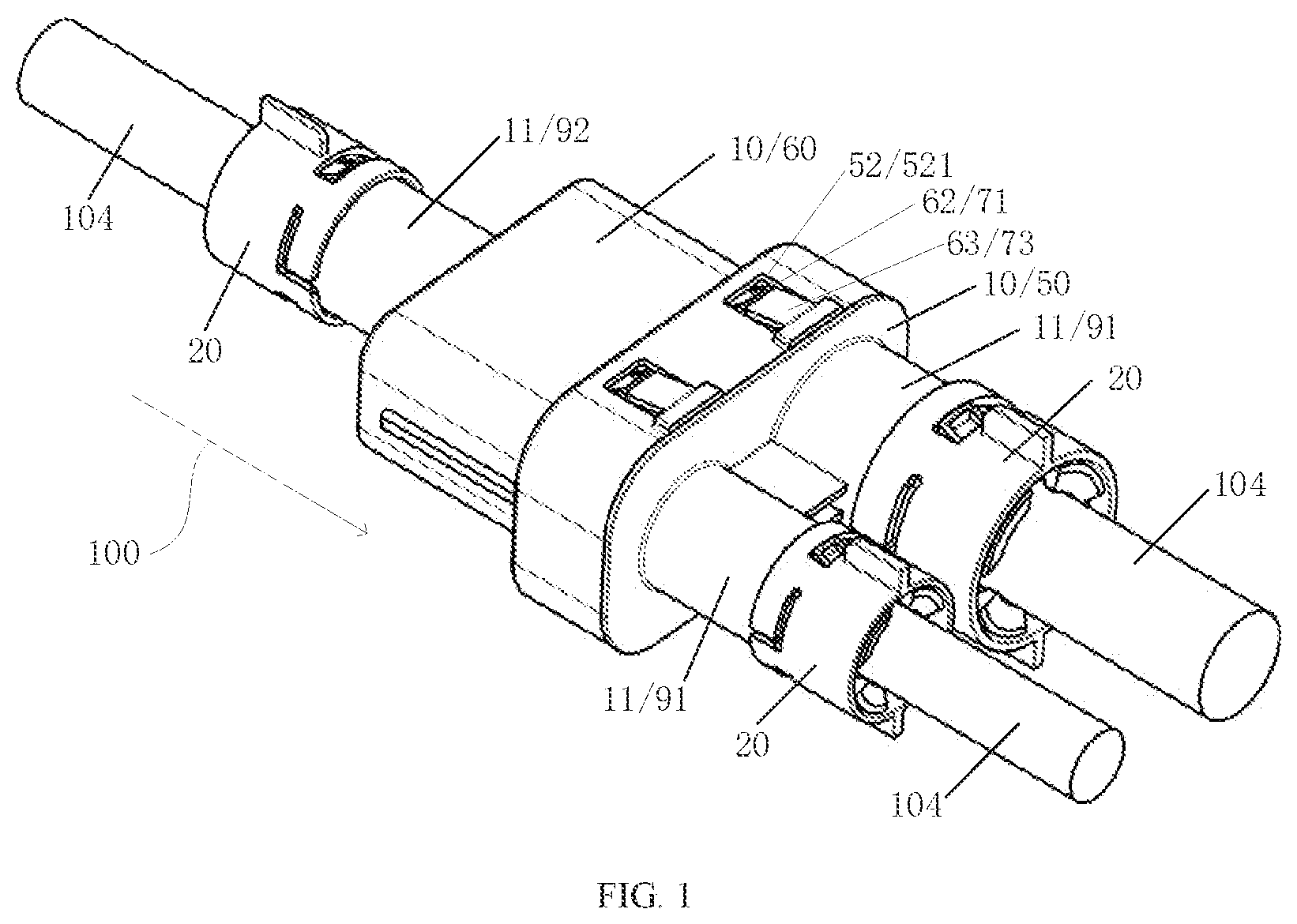 Patent US12316083 Figure 1 – Cable protection device