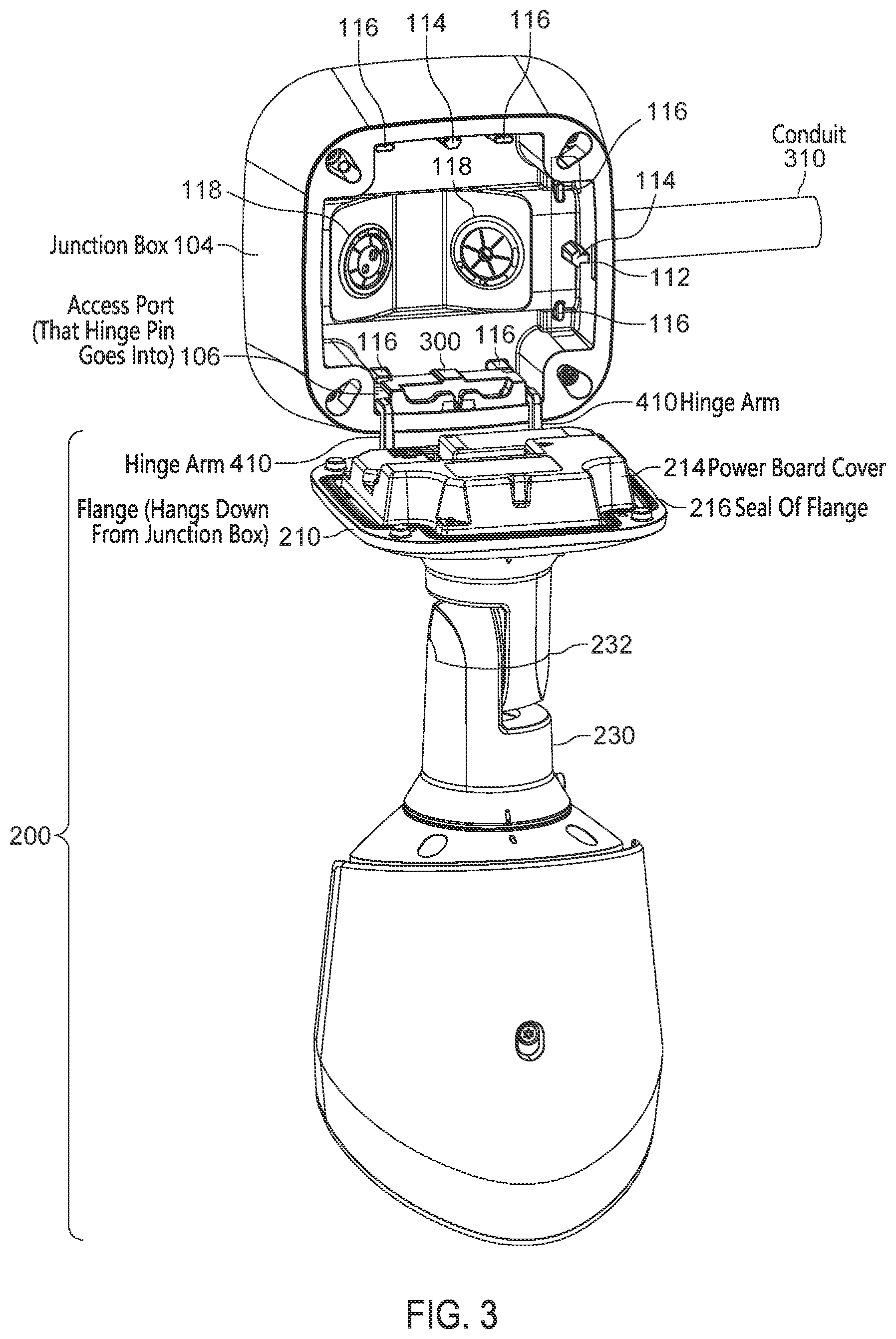 Patent US12316088 Figure 3 – Configurable junction box for surface mountable camera