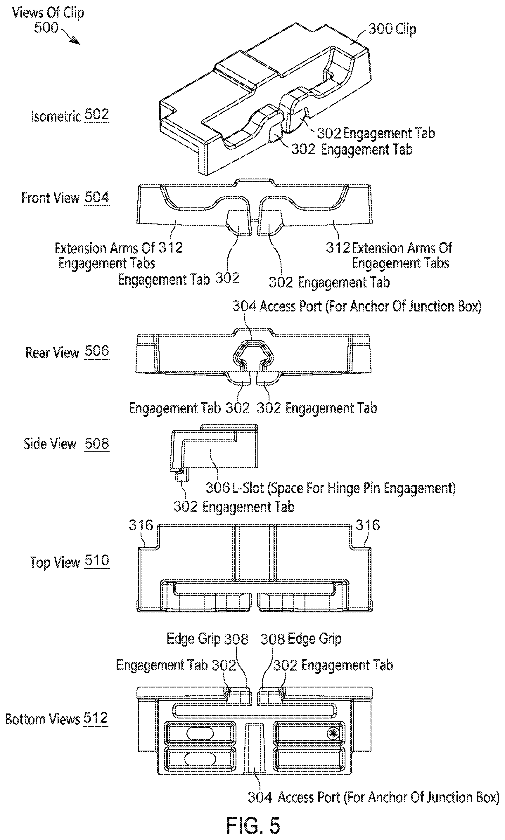 Patent US12316088 Figure 5 – Configurable junction box for surface mountable camera