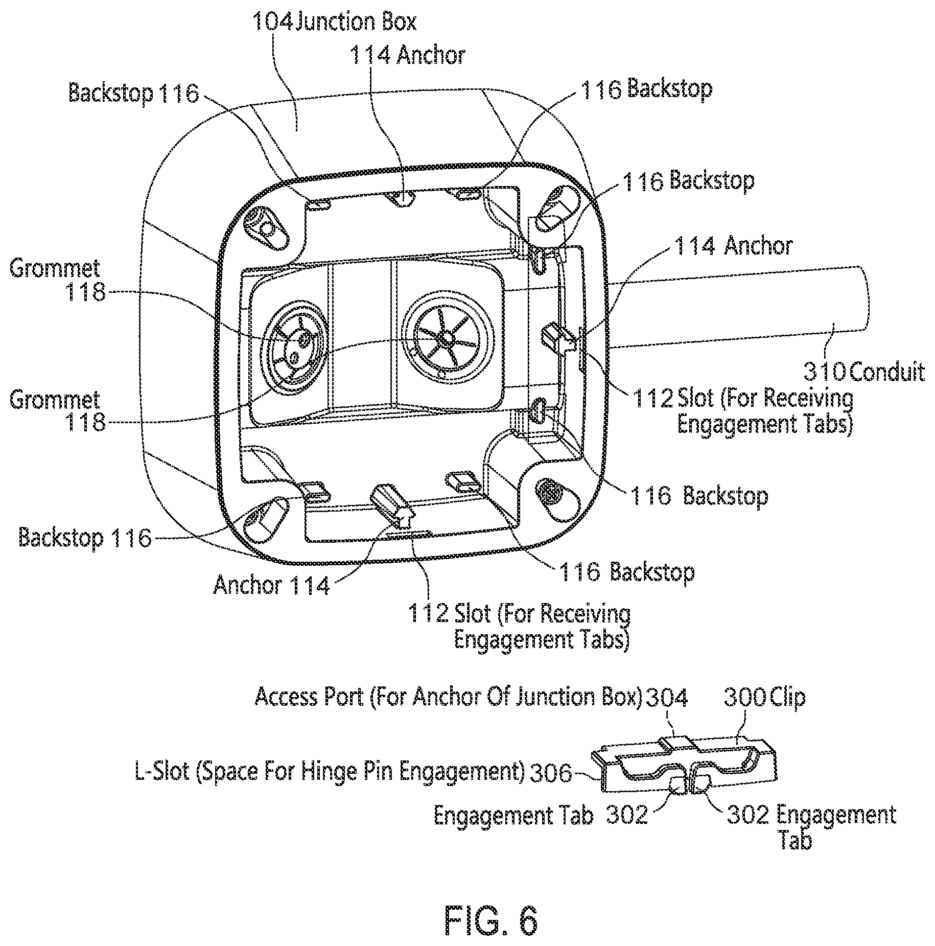 Patent US12316088 Figure 6 – Configurable junction box for surface mountable camera