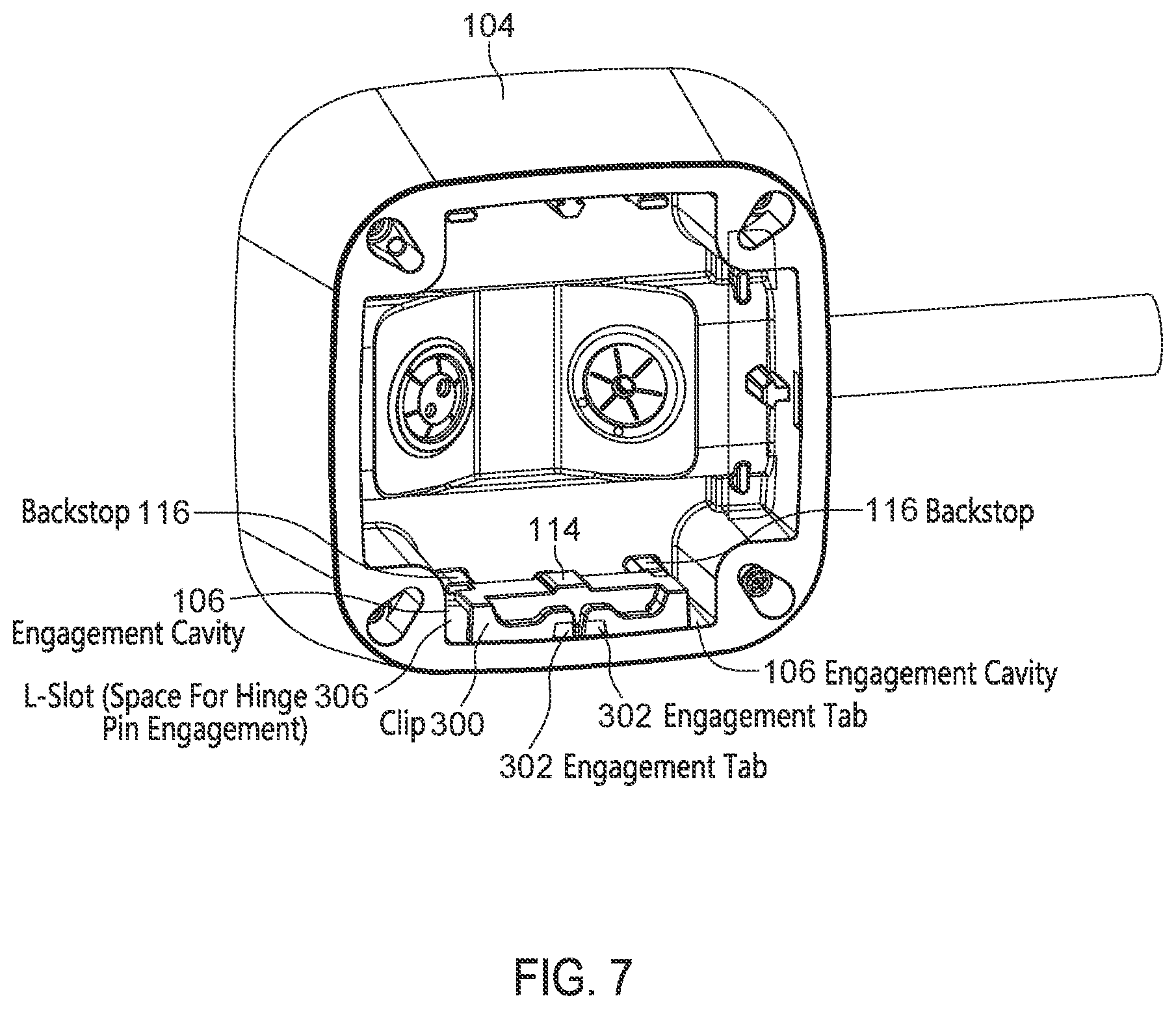 Patent US12316088 Figure 7 – Configurable junction box for surface mountable camera