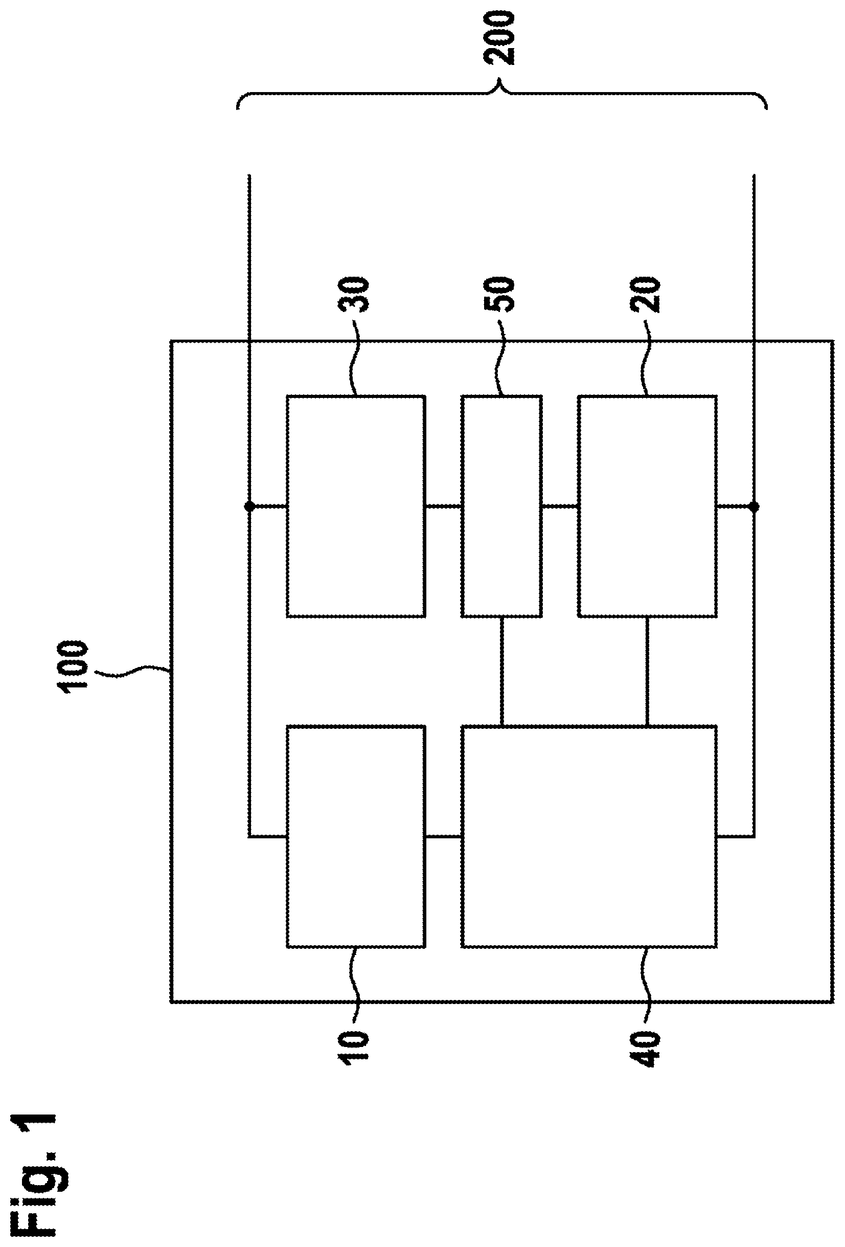 Patent US12316094 Figure 1 – Protective device for an electronic component connected to an interface