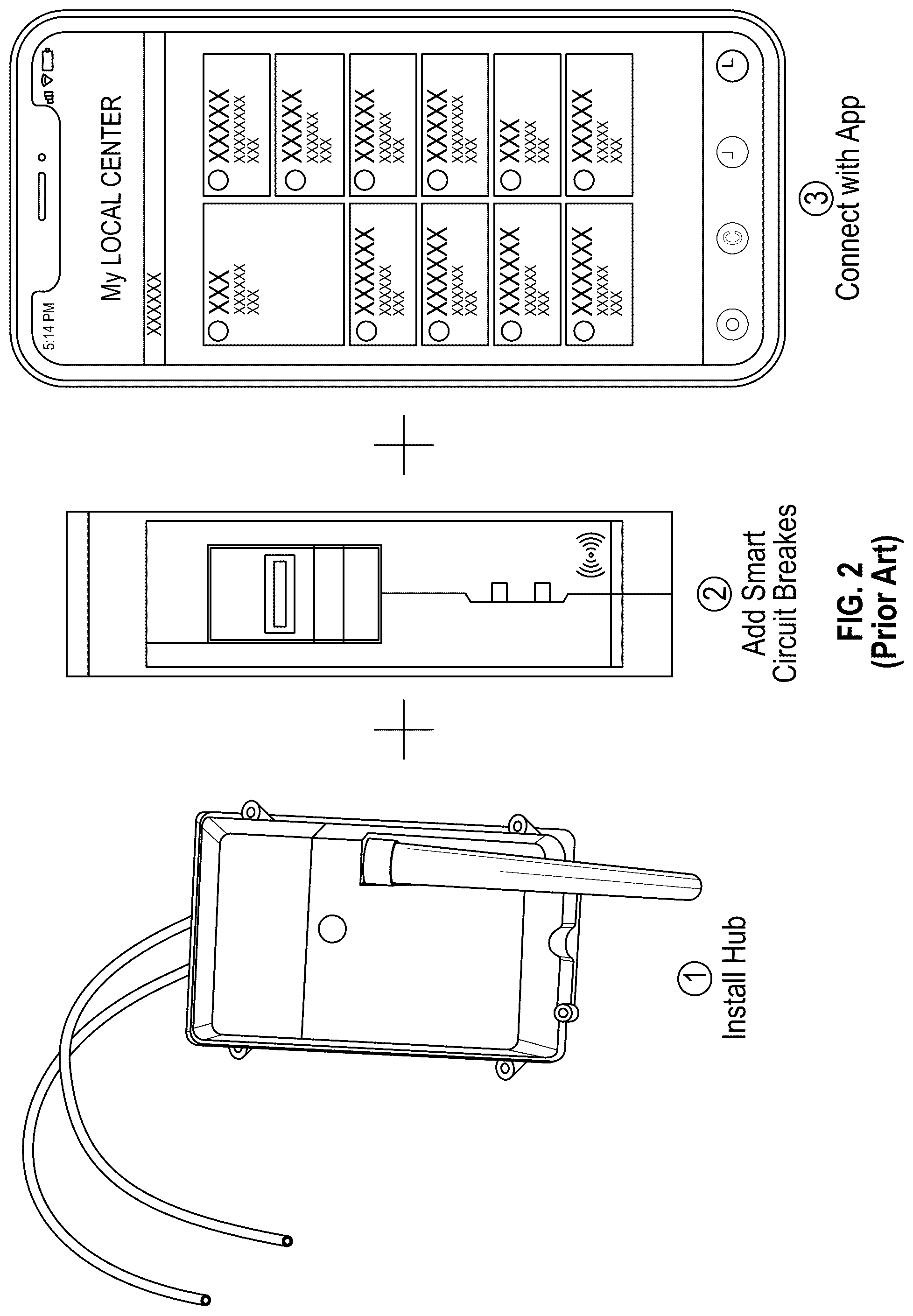 Patent US12316101 Figure 2 – Compact modular electrical load management system