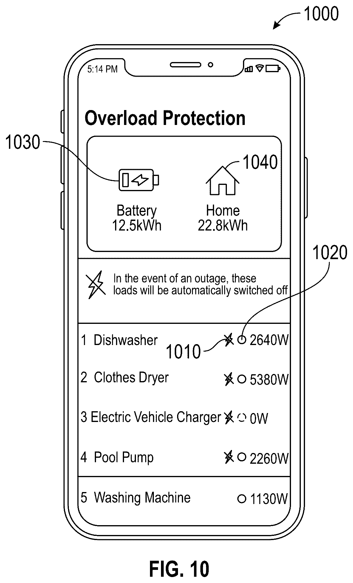 Patent US12316101 Figure 7 – Compact modular electrical load management system