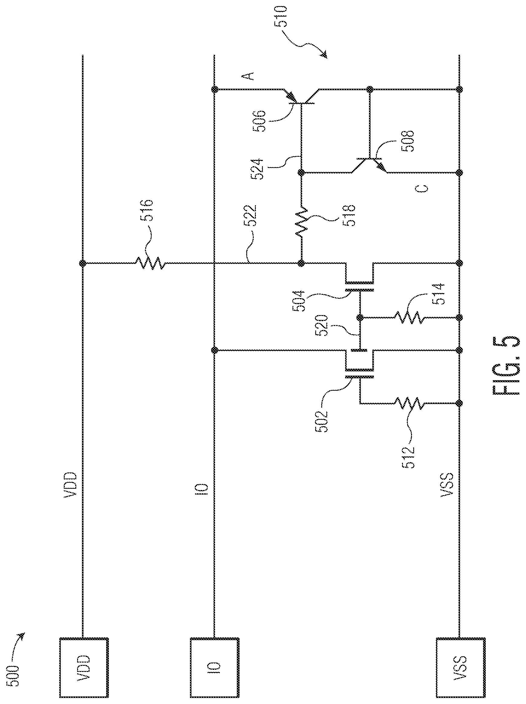 Patent US12316107 Figure 4 – Semiconductor device with fast turn-on ESD protection circuit and method therefor