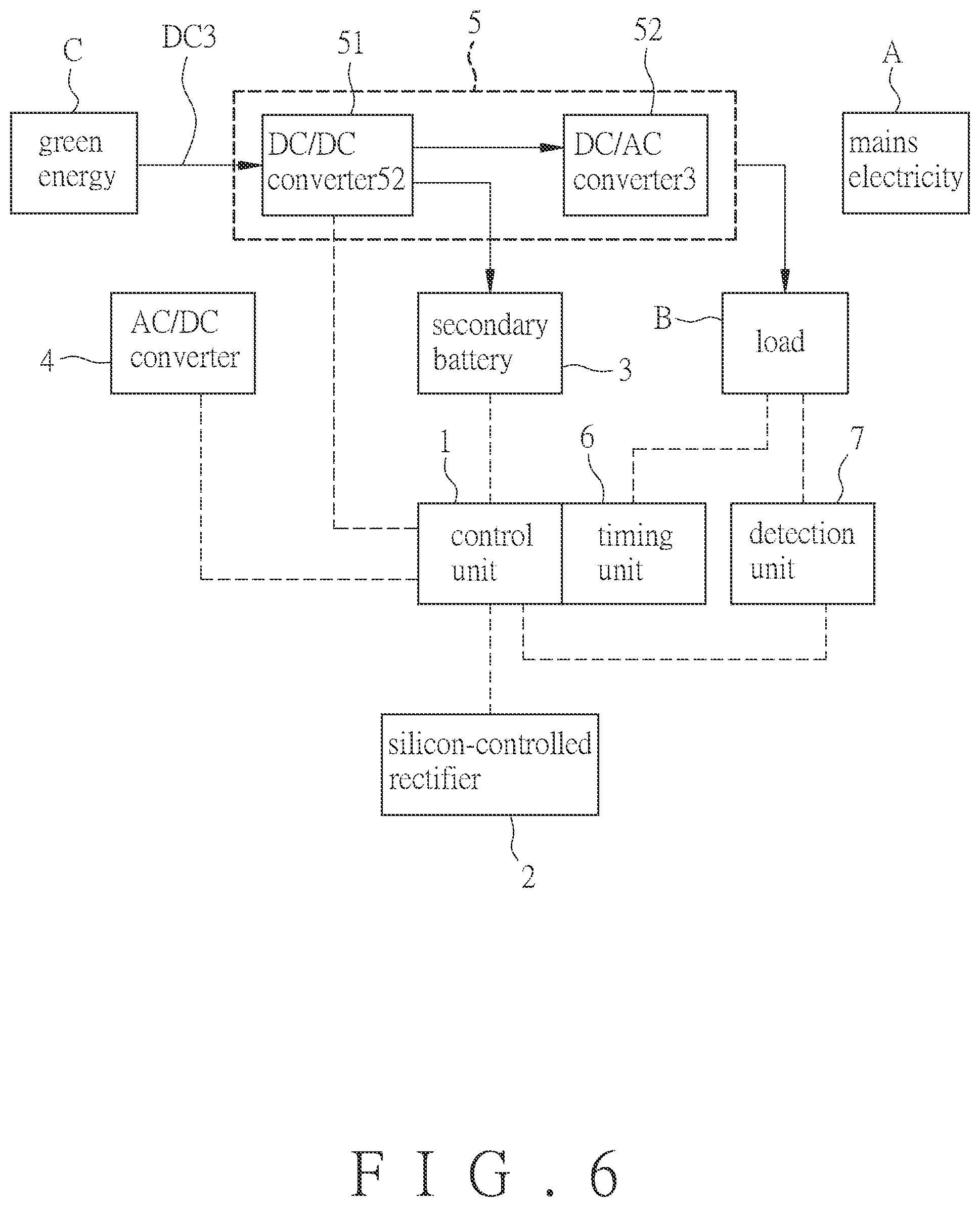 Patent US12316108 Figure 6 – Hybrid power supply system and method of extending power supply time of secondary battery thereof