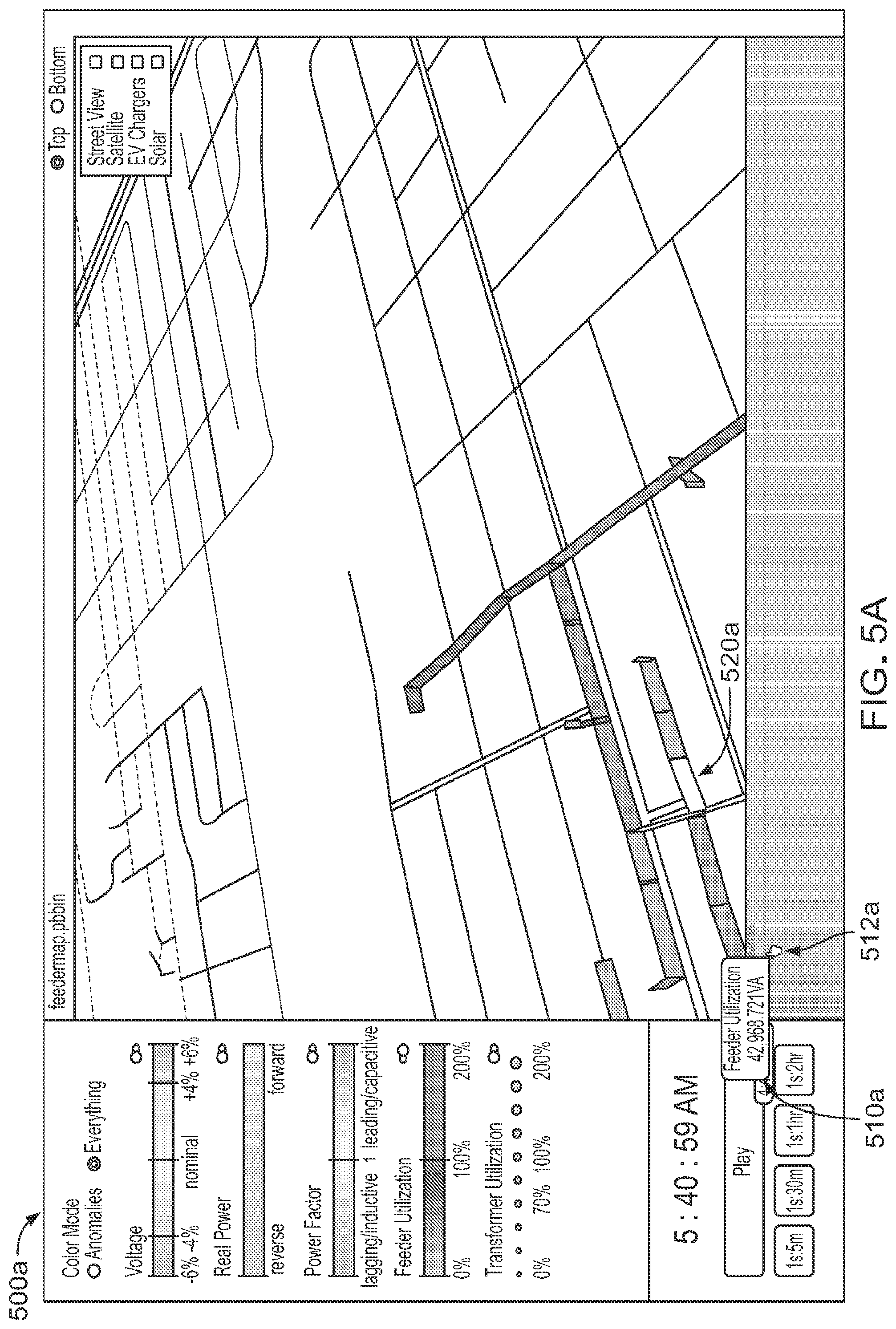 Patent US12316109 Figure 8 – Electrical power grid visualization