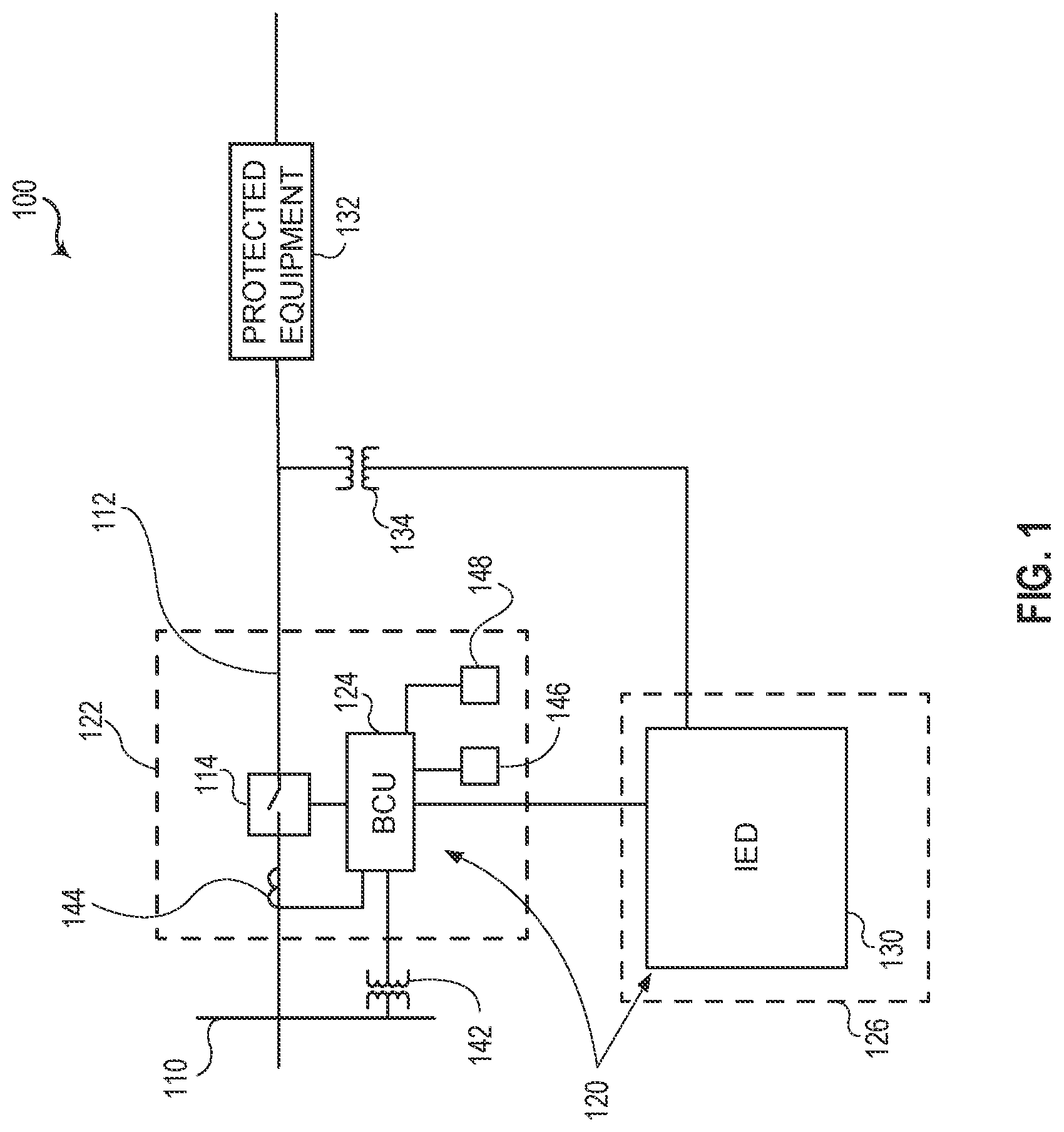 Patent US12316112 Figure 1 – Breaker control units and related systems and methods