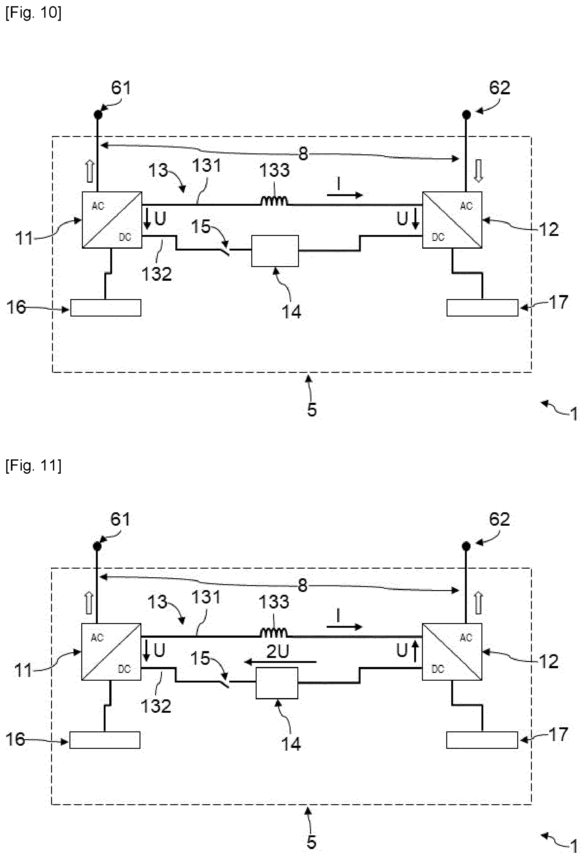 Patent US12316123 Figure 6 – Power transfer system between an AC network and a reversible hydraulic turbine