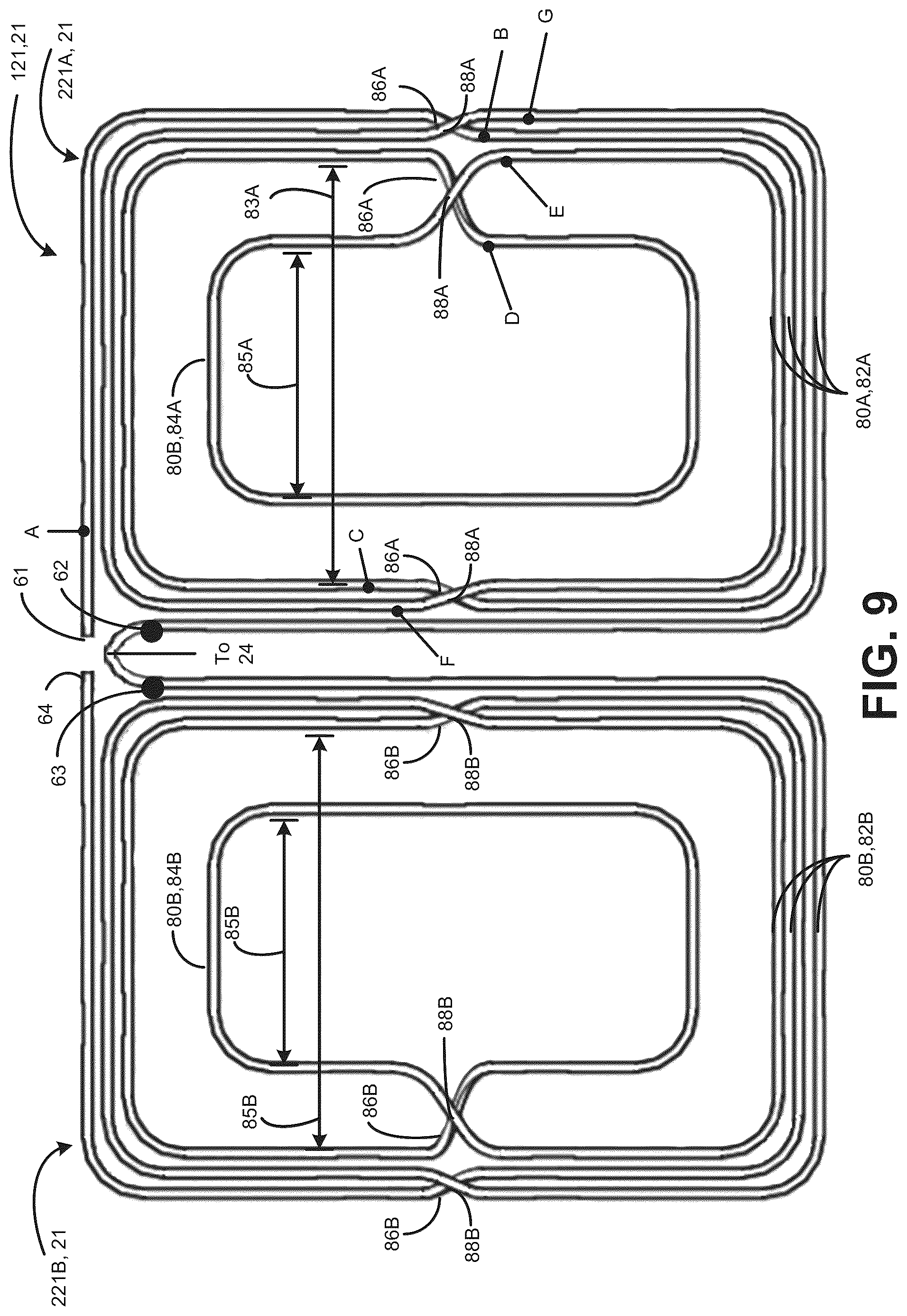 Patent US12316137 Figure 9 – Area-apportioned wireless power antenna for maximized charging volume