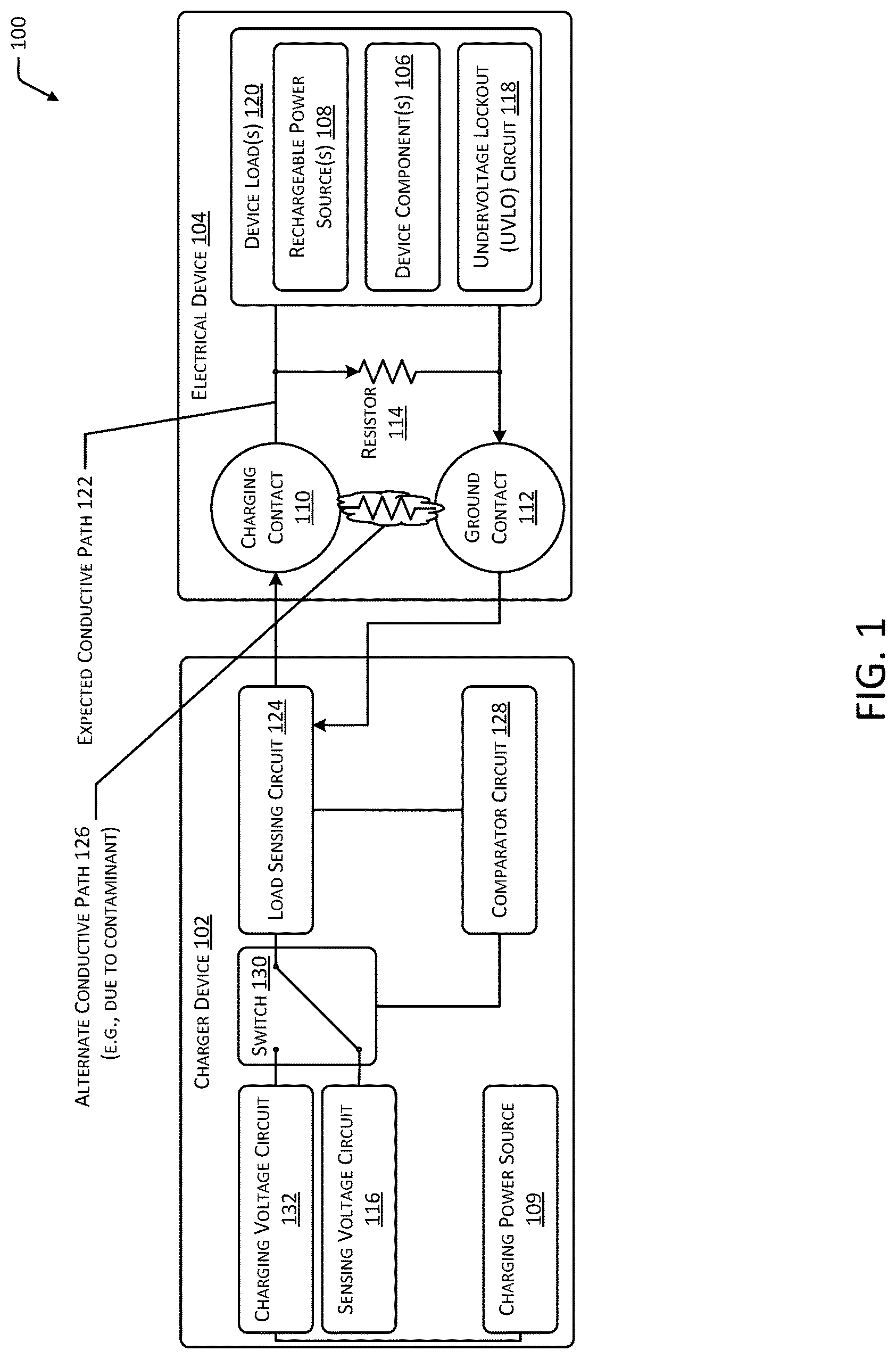 Patent US12316146 — Systems for controlling charging of electrical devices — Figure 1