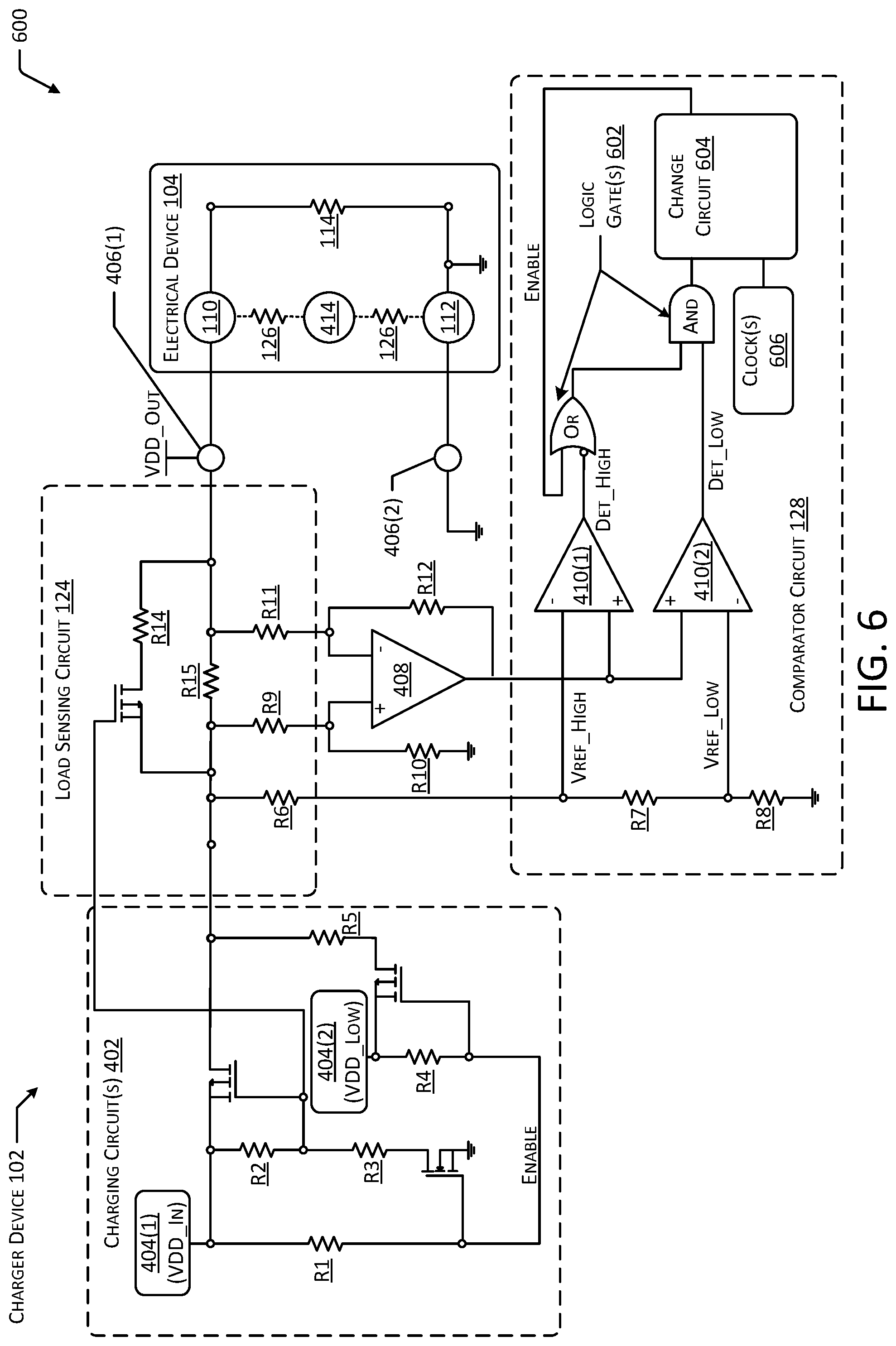 Patent US12316146 Figure 6 – Systems for controlling charging of electrical devices