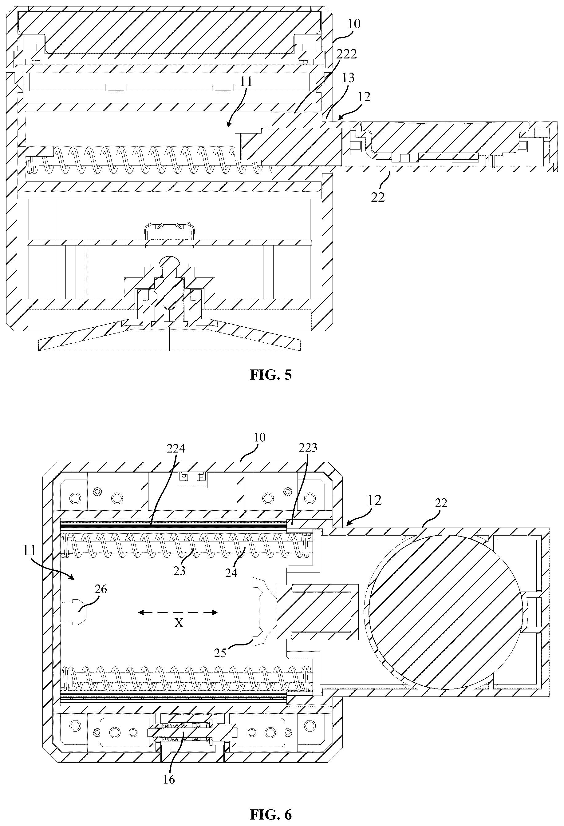 Patent US12316149 Figure 3 – Charging device with movable board