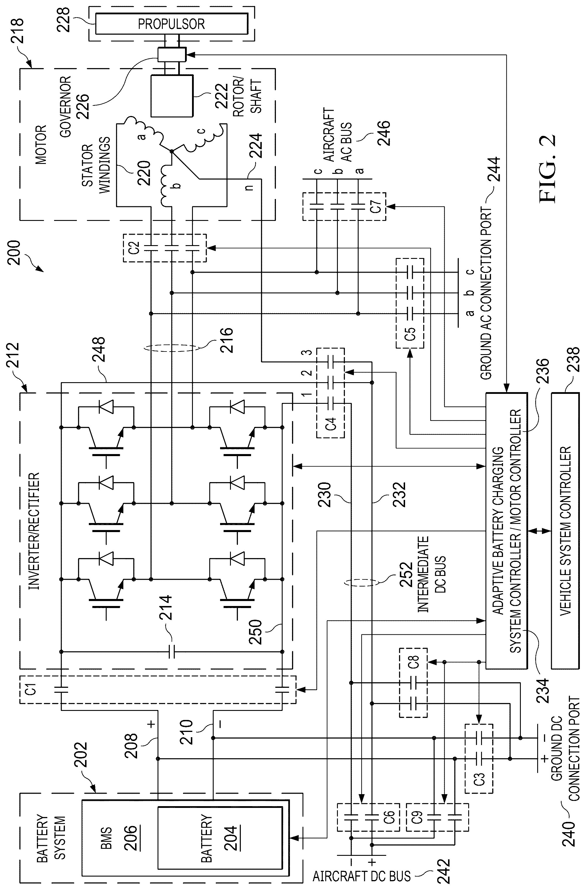 Patent US12316152 Figure 2 – Adaptive battery charging system and method
