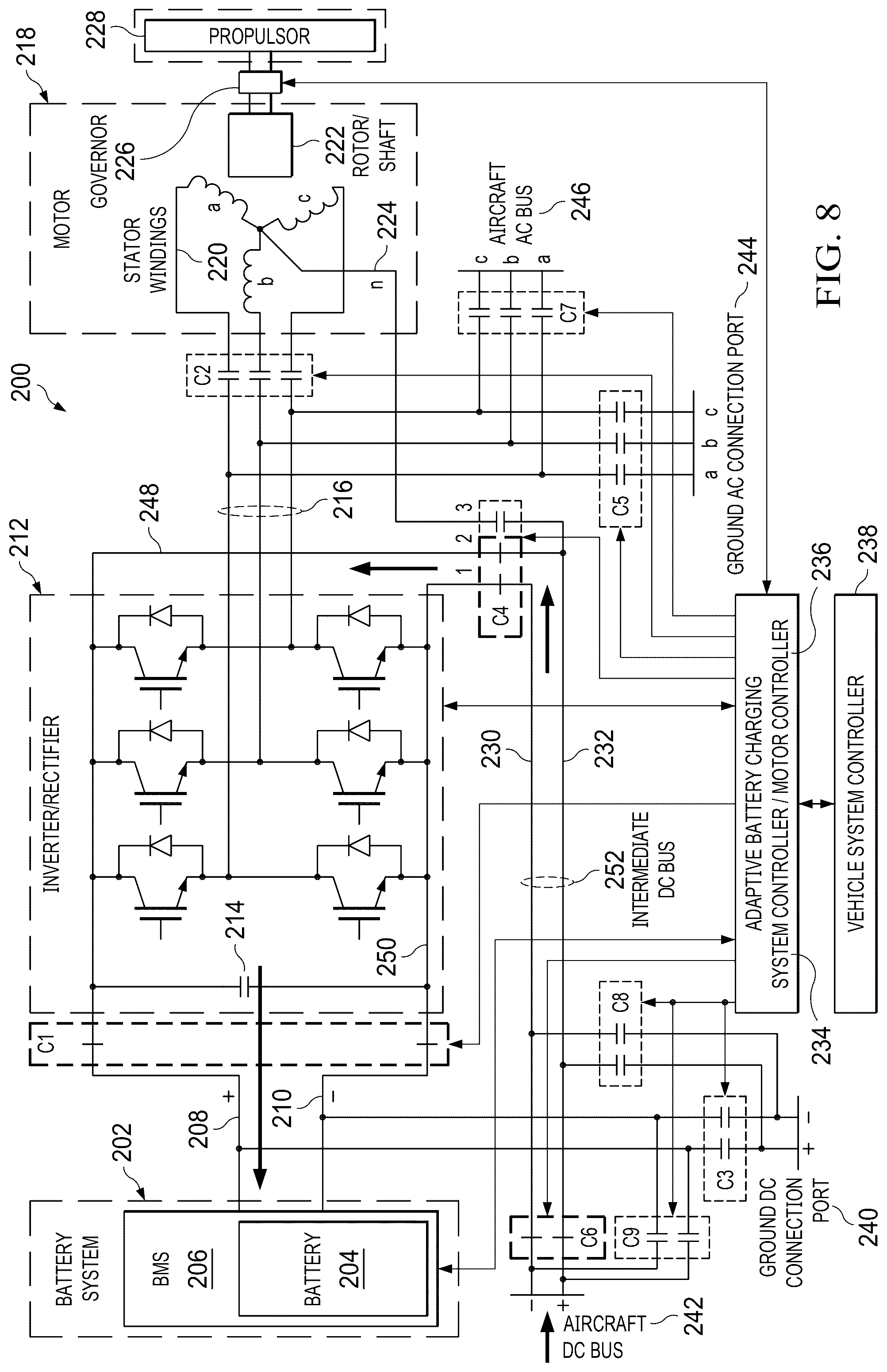 Patent US12316152 Figure 8 – Adaptive battery charging system and method