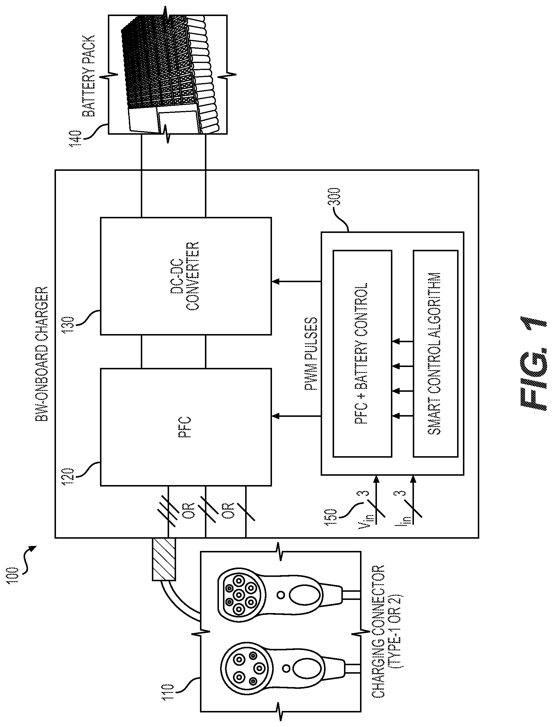 Patent US12316155 Figure 1 – Systems and methods for configurable DC-DC converter and battery charger