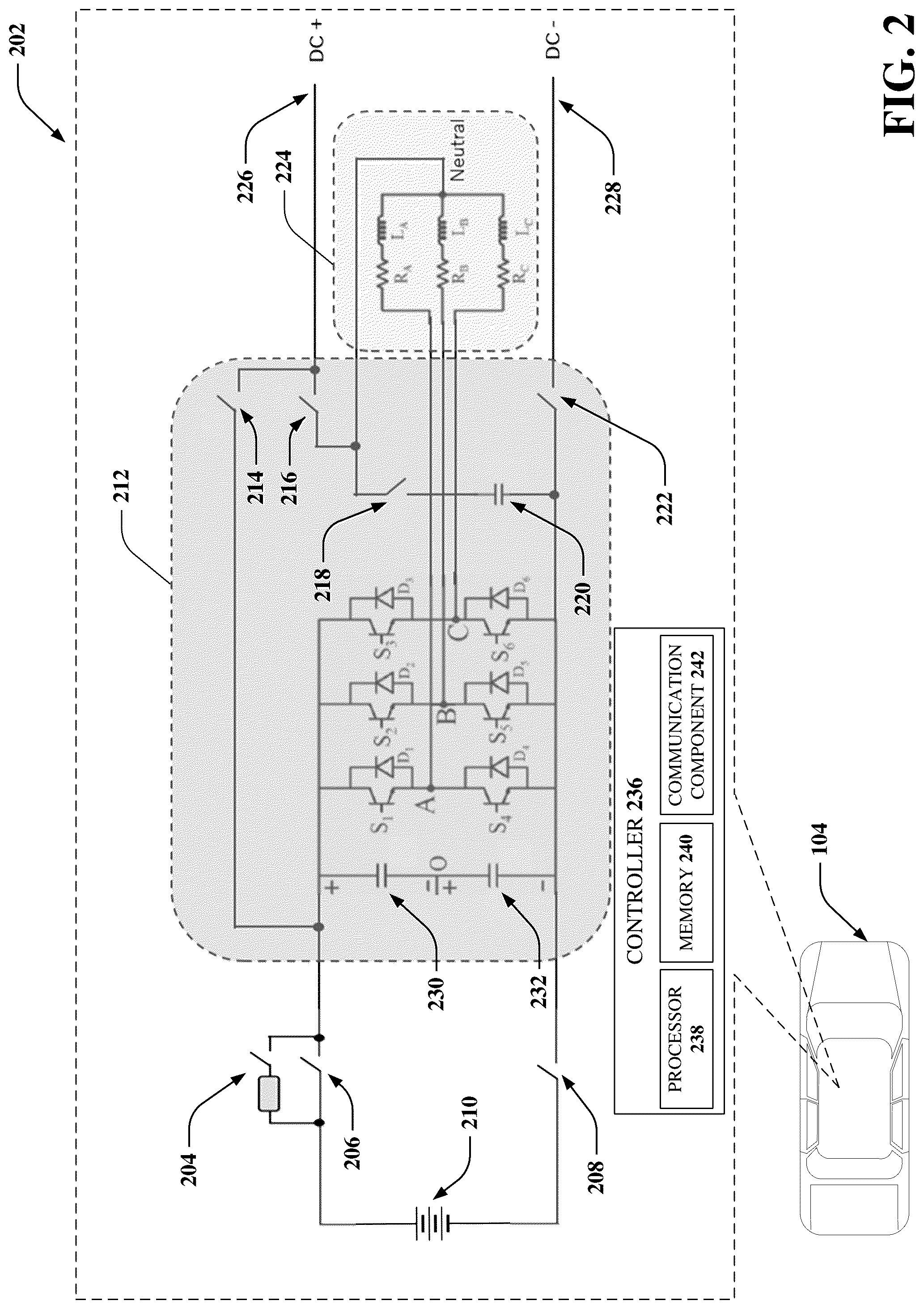Patent US12316157 Figure 2 – Vehicle-to-vehicle charging