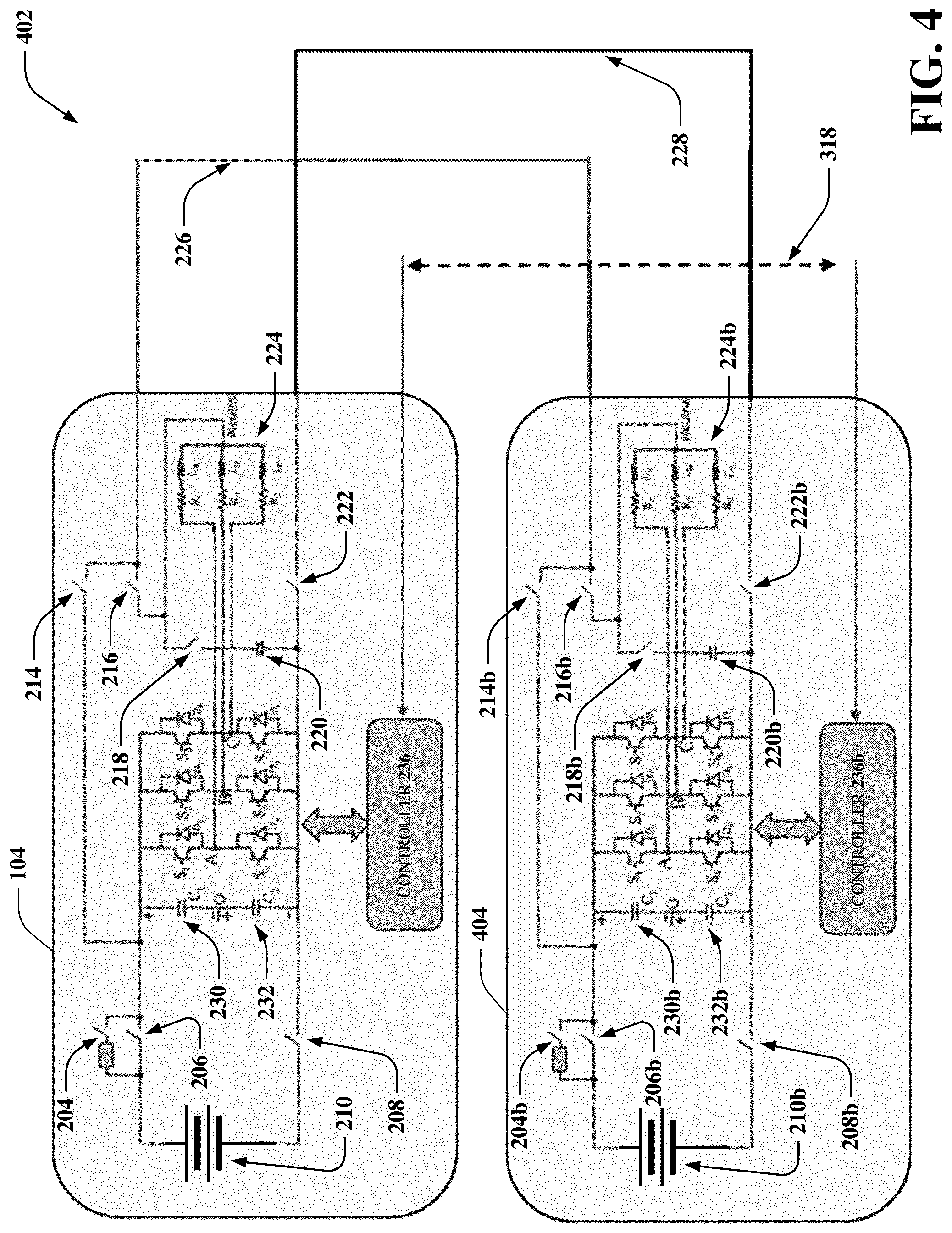 Patent US12316157 Figure 4 – Vehicle-to-vehicle charging