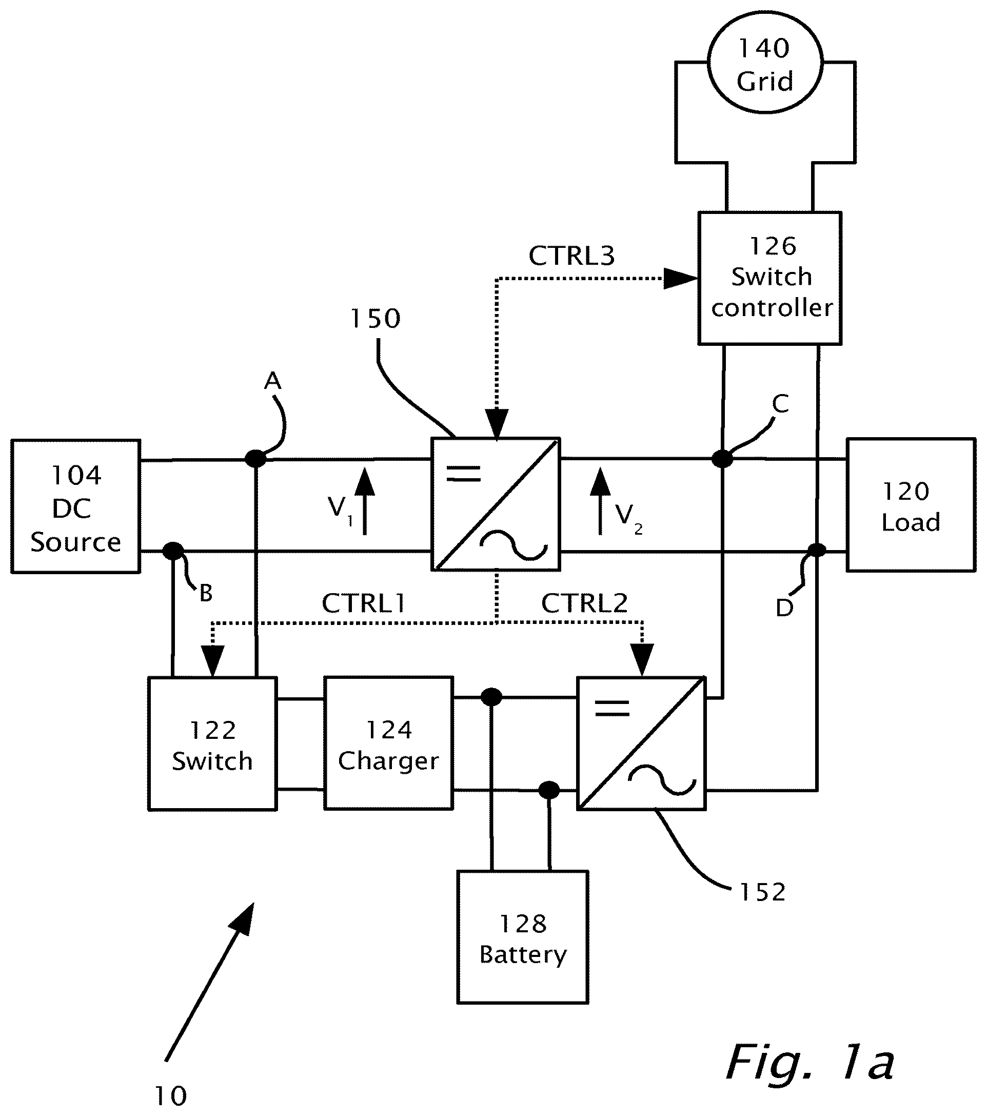 Patent US12316158 — Dual use photovoltaic system — Figure 1