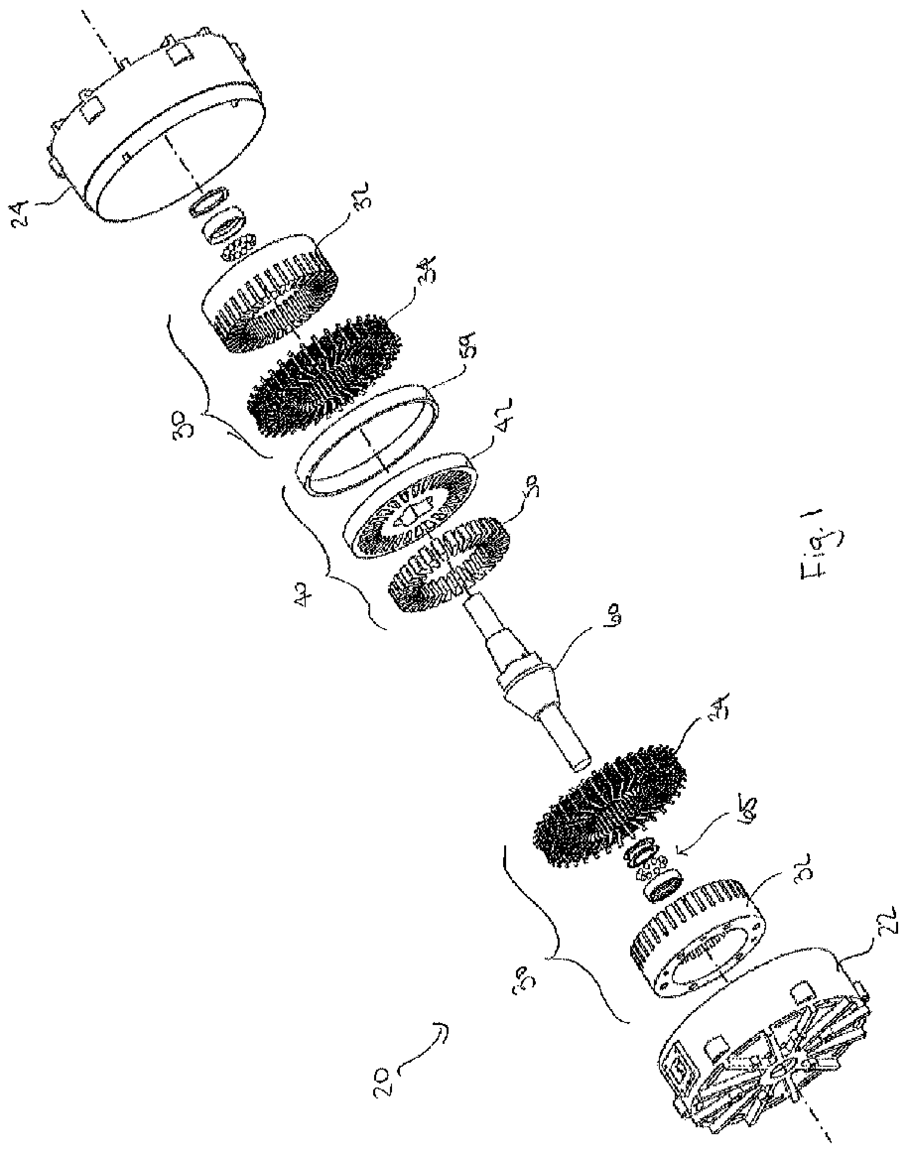 Patent US12316161 Figure 1 – Soft magnetic composite fixation within metal powder copper rotor