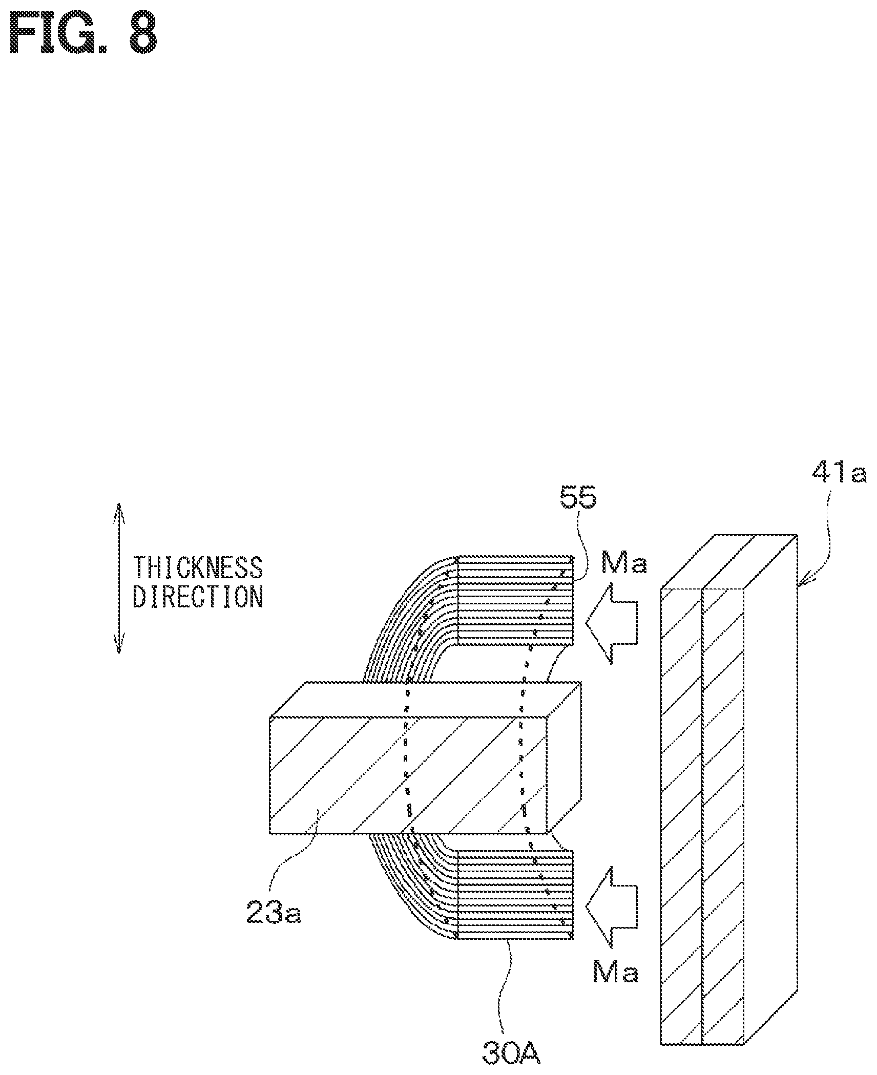 Patent US12316163 Figure 6 – Rotary machine with winding having multiple conductive films
