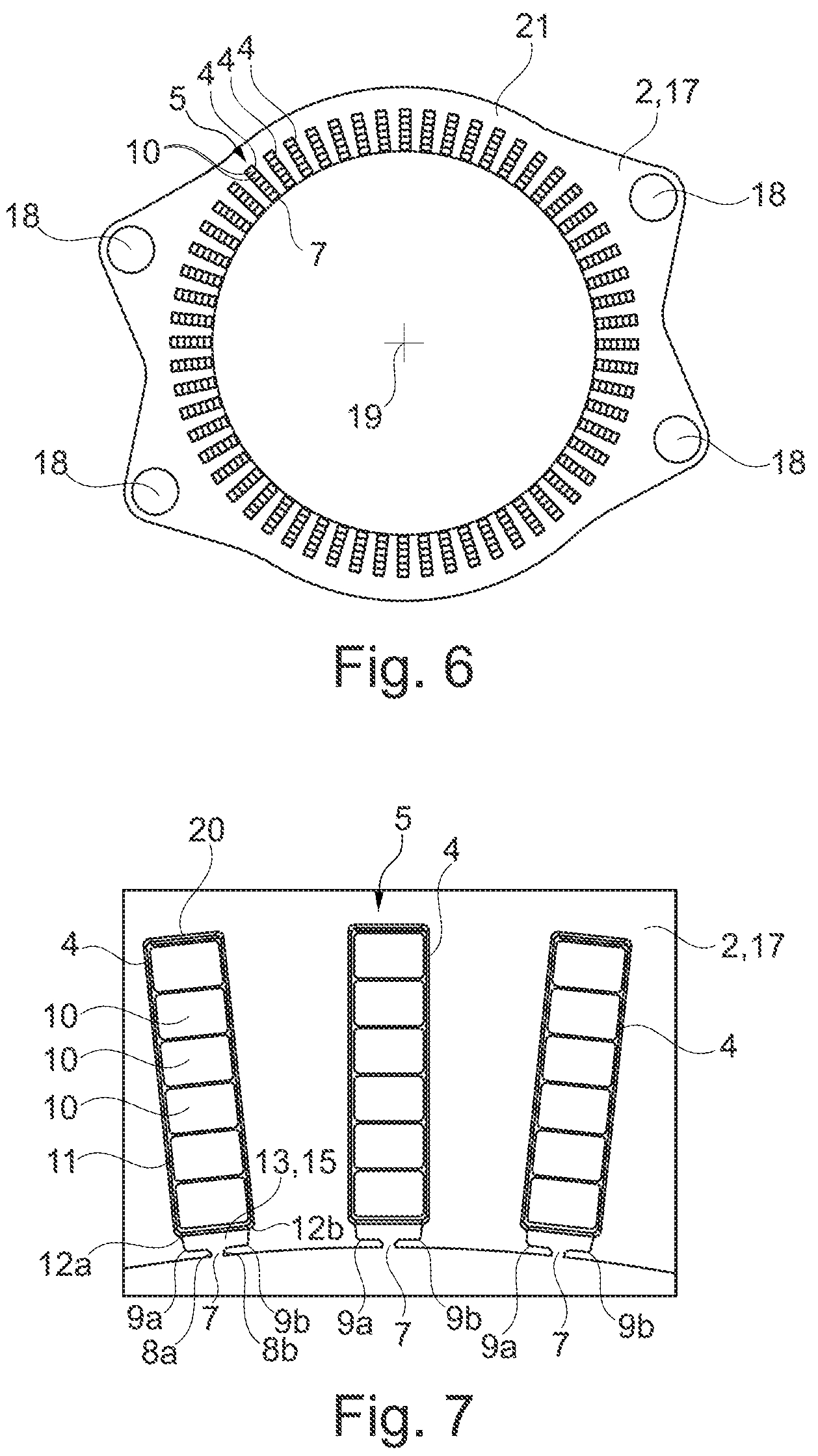 Patent US12316164 Figure 3 – Electric machine having shoulders between a plurality of conductors and tabs of a winding receptacle region of a stator or of a rotor