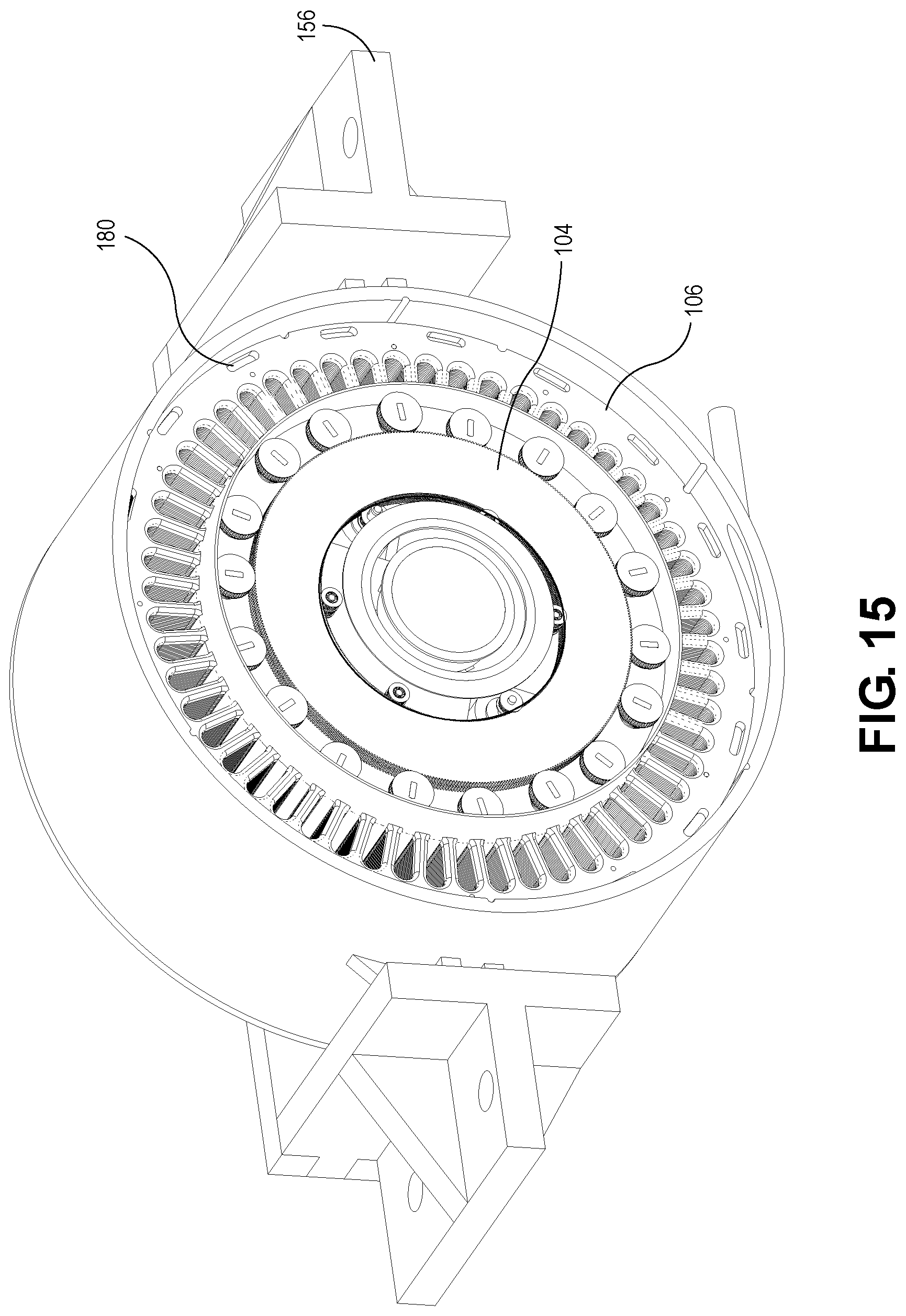 Patent US12316170 Figure 15 – Variable torque generation electric machine employing tunable halbach magnet array