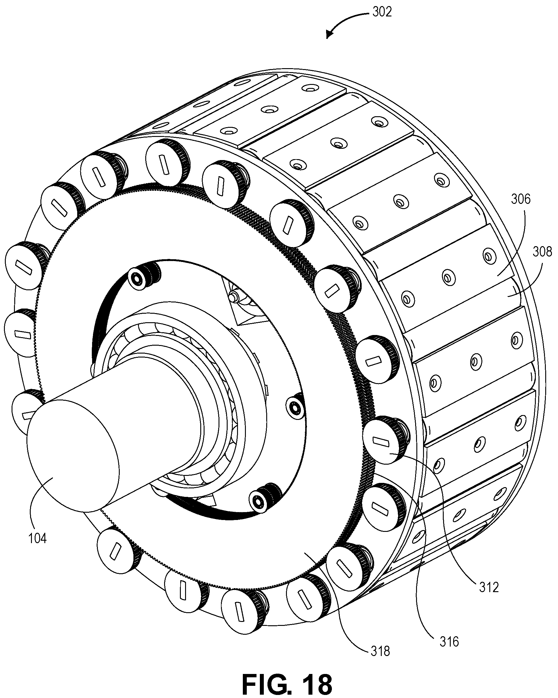 Patent US12316170 Figure 18 – Variable torque generation electric machine employing tunable halbach magnet array