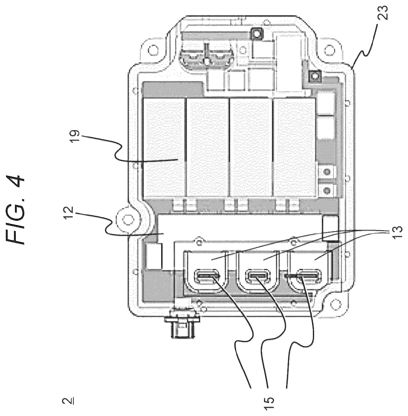 Patent US12316171 Figure 4 – Inverter integrated motor