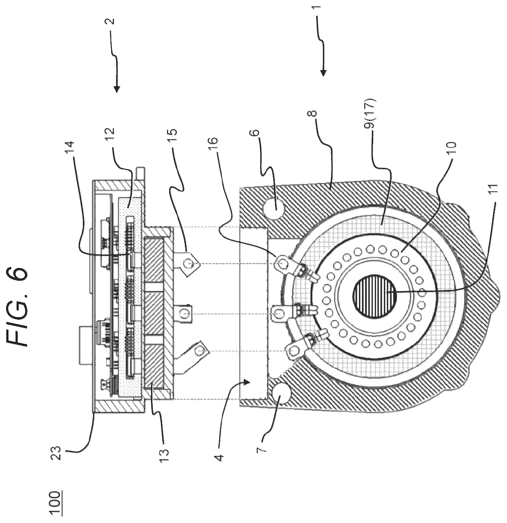 Patent US12316171 Figure 6 – Inverter integrated motor