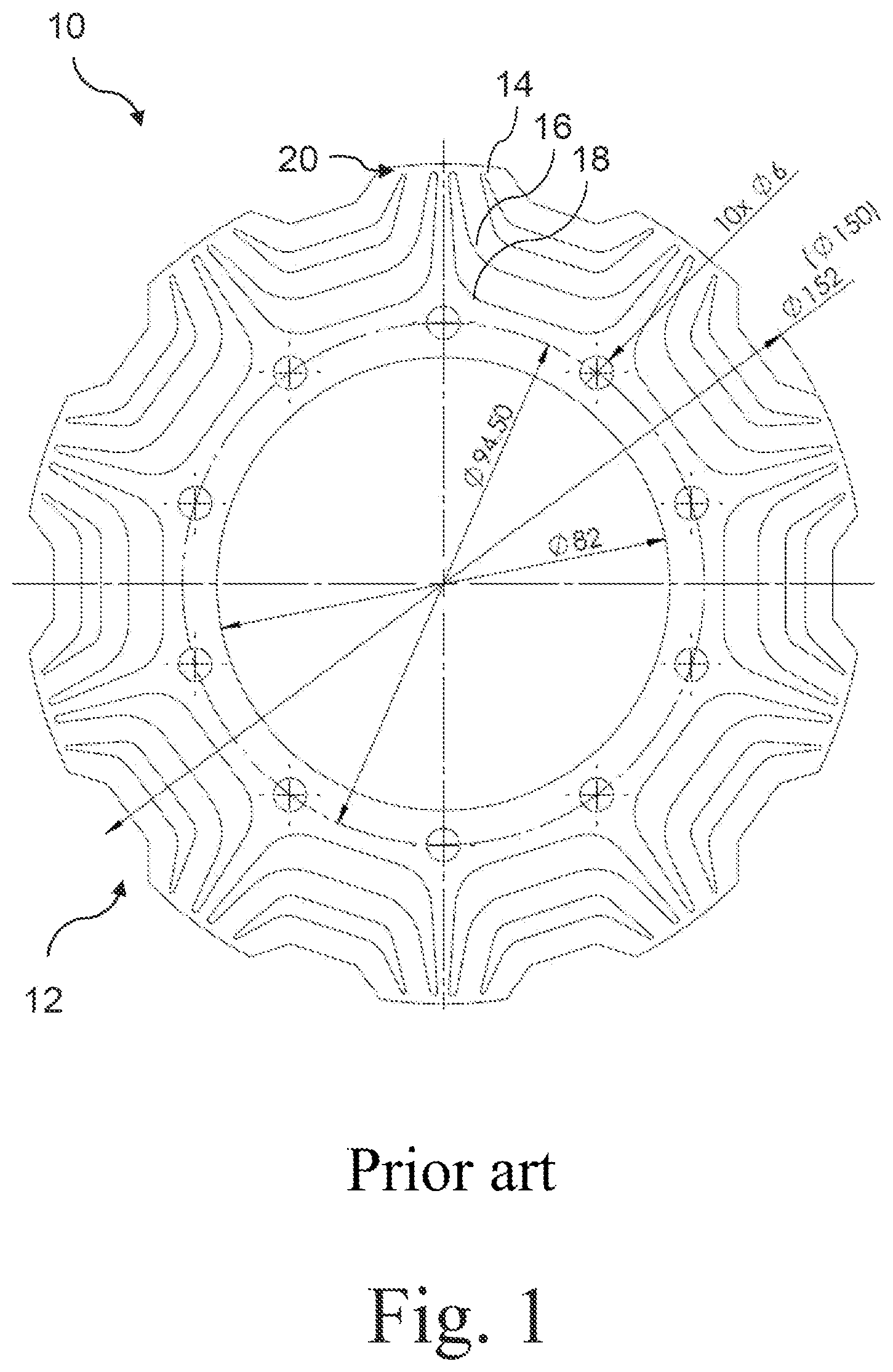 Patent US12316172 — Rotor for an electric ring machine, corresponding ring machine and method for producing a rotor — Figure 1