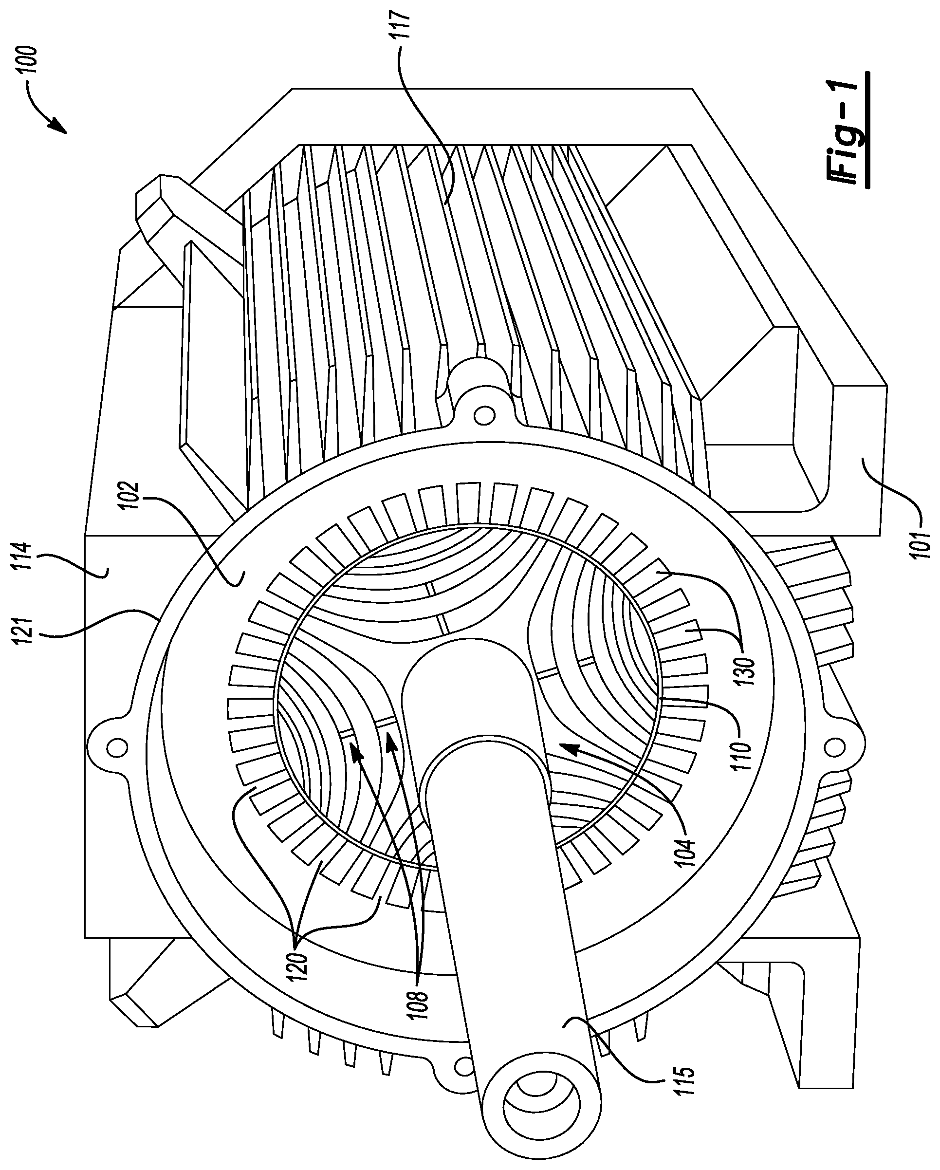 Patent US12316178 Figure 1 – Torque ripple compensation with rotor pocket notches in multi-layer synchronous machines