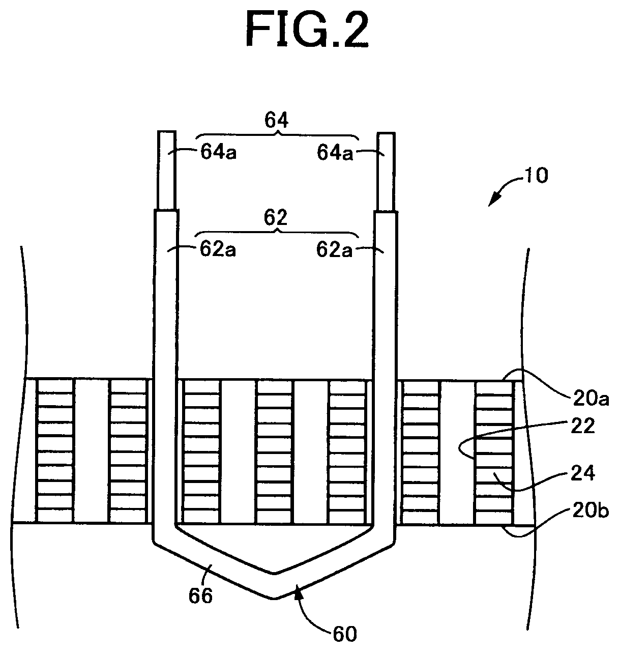 Patent US12316181 Figure 2 – Stator for rotary electric machine