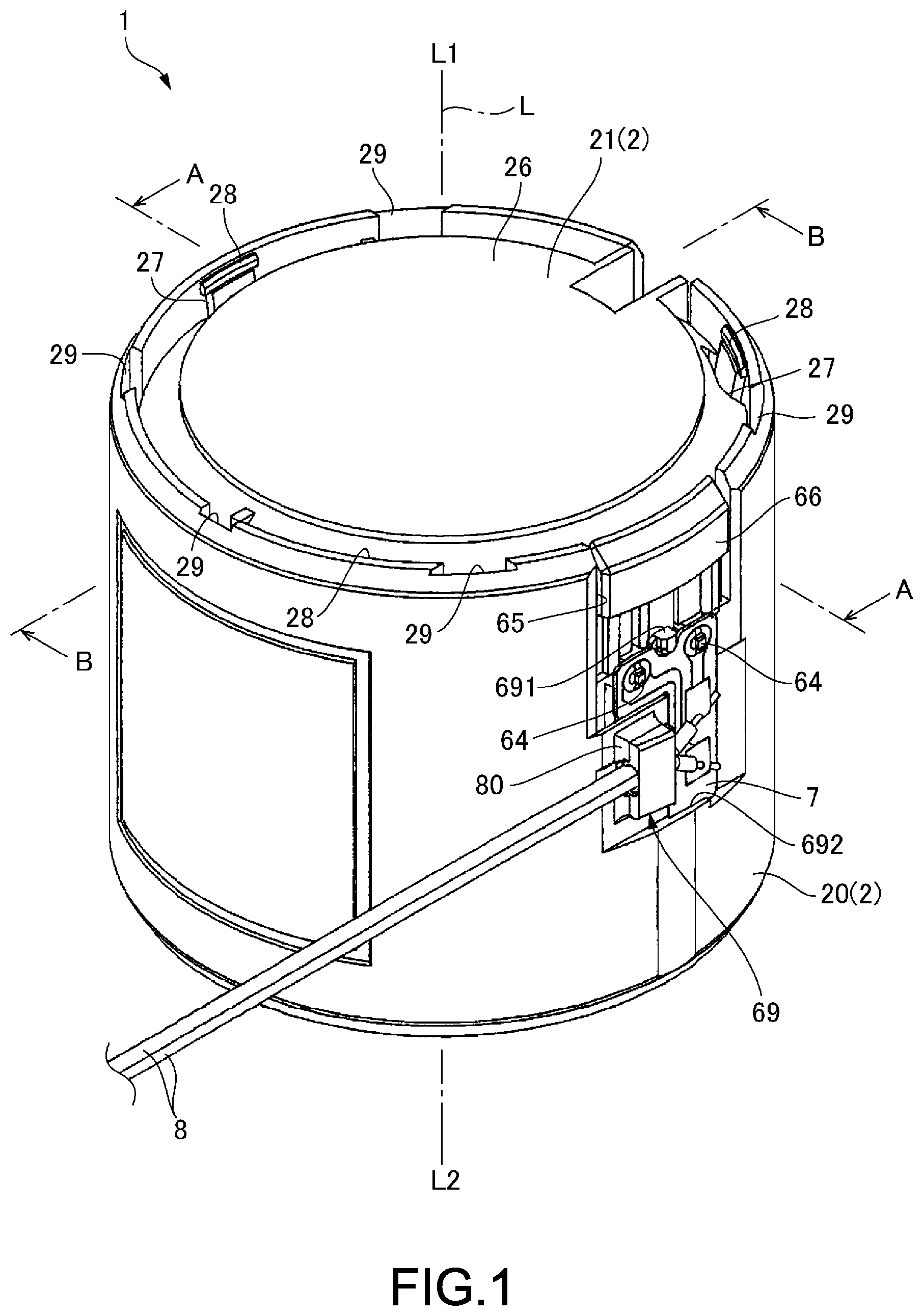 Patent US12316185 Figure 1 – Actuator