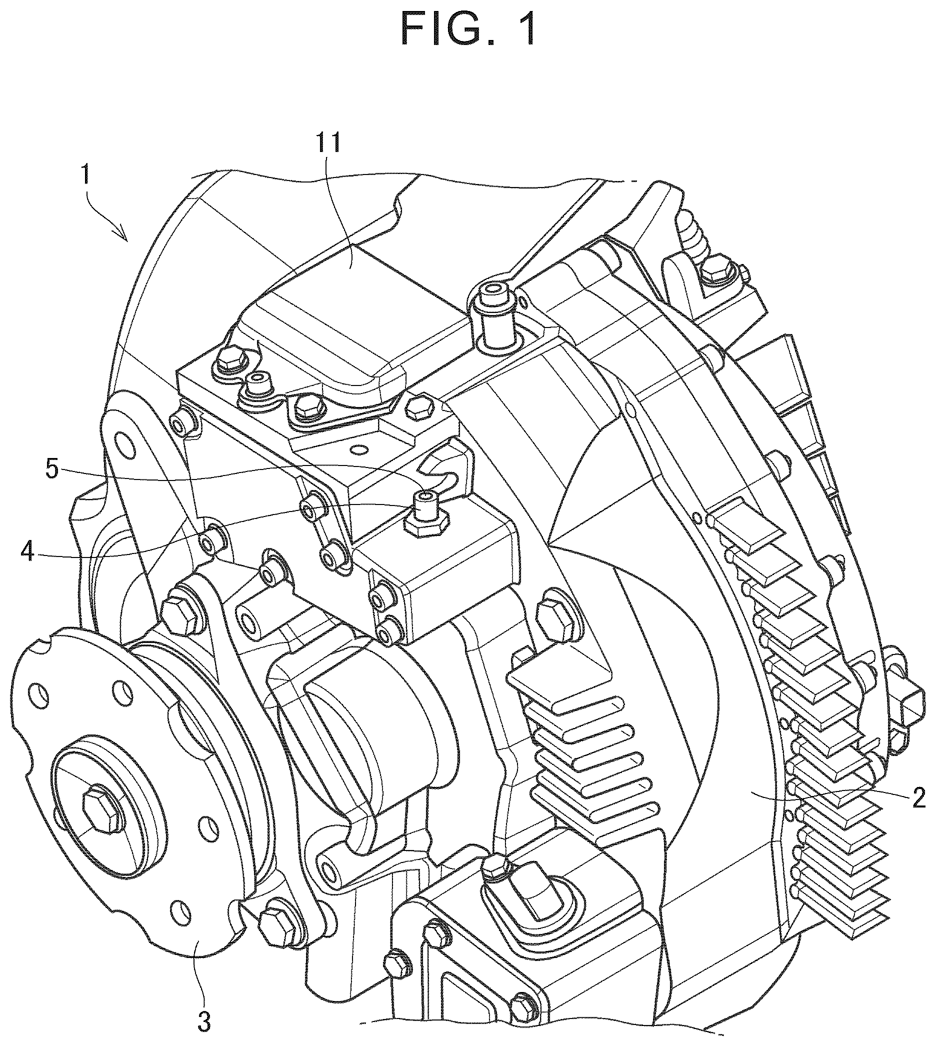 Patent US12316190 Figure 1 – Case structure of in-wheel motor