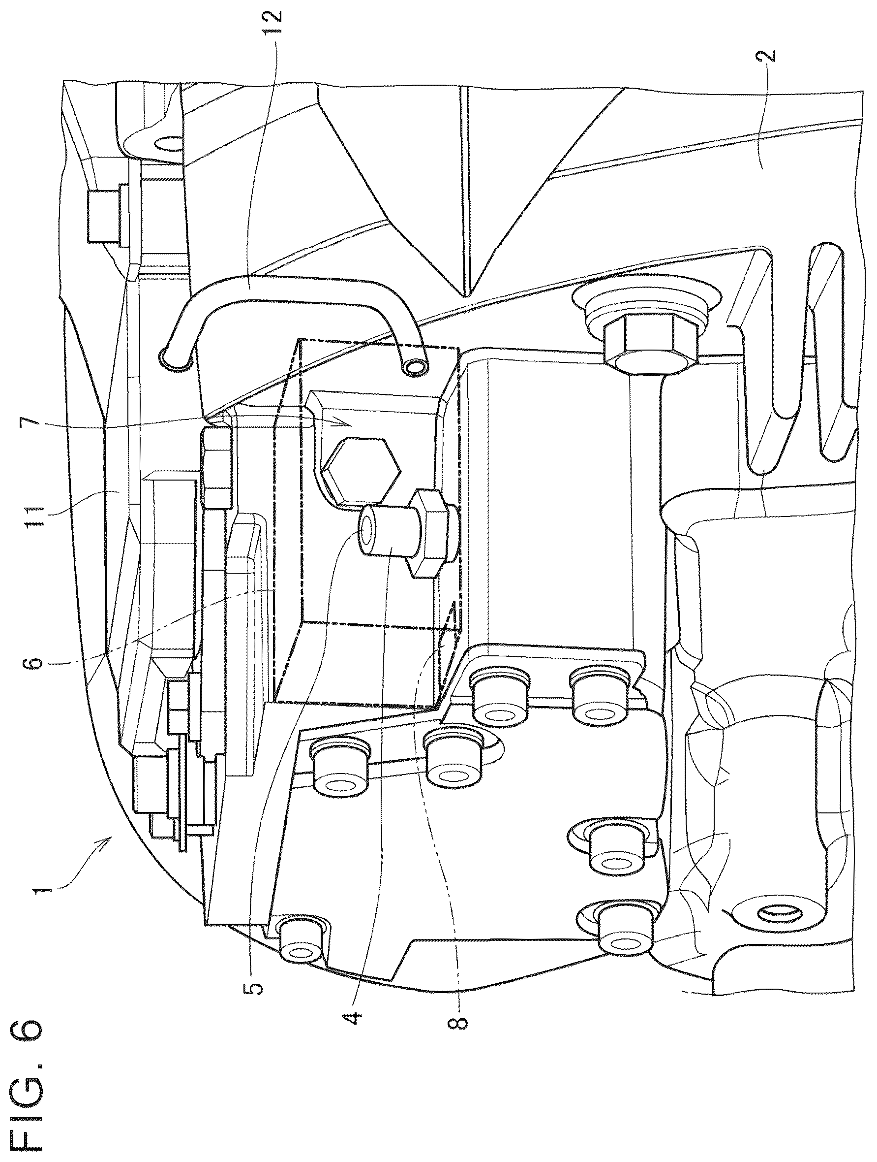 Patent US12316190 Figure 6 – Case structure of in-wheel motor