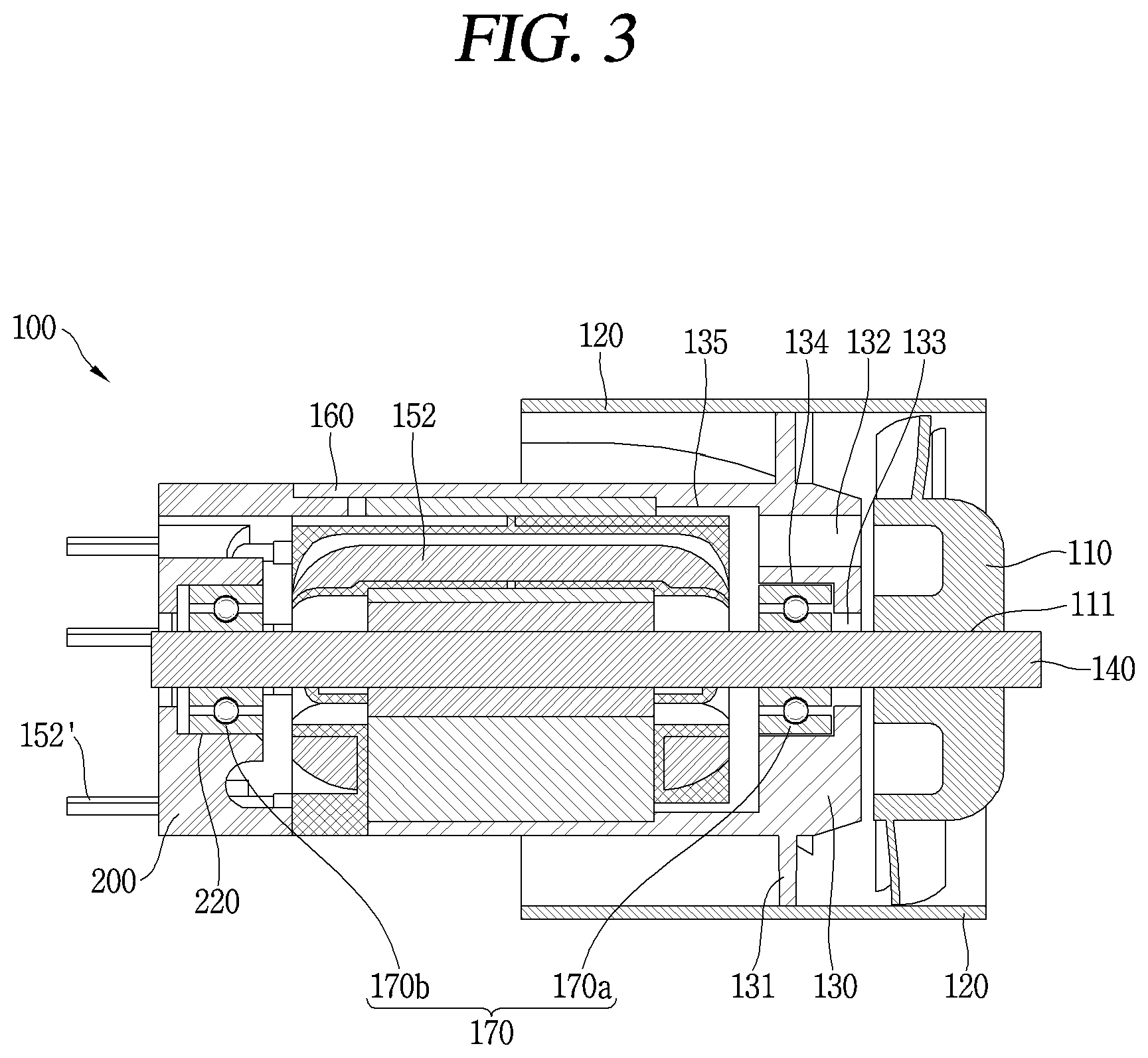 Patent US12316191 Figure 3 – Fan motor
