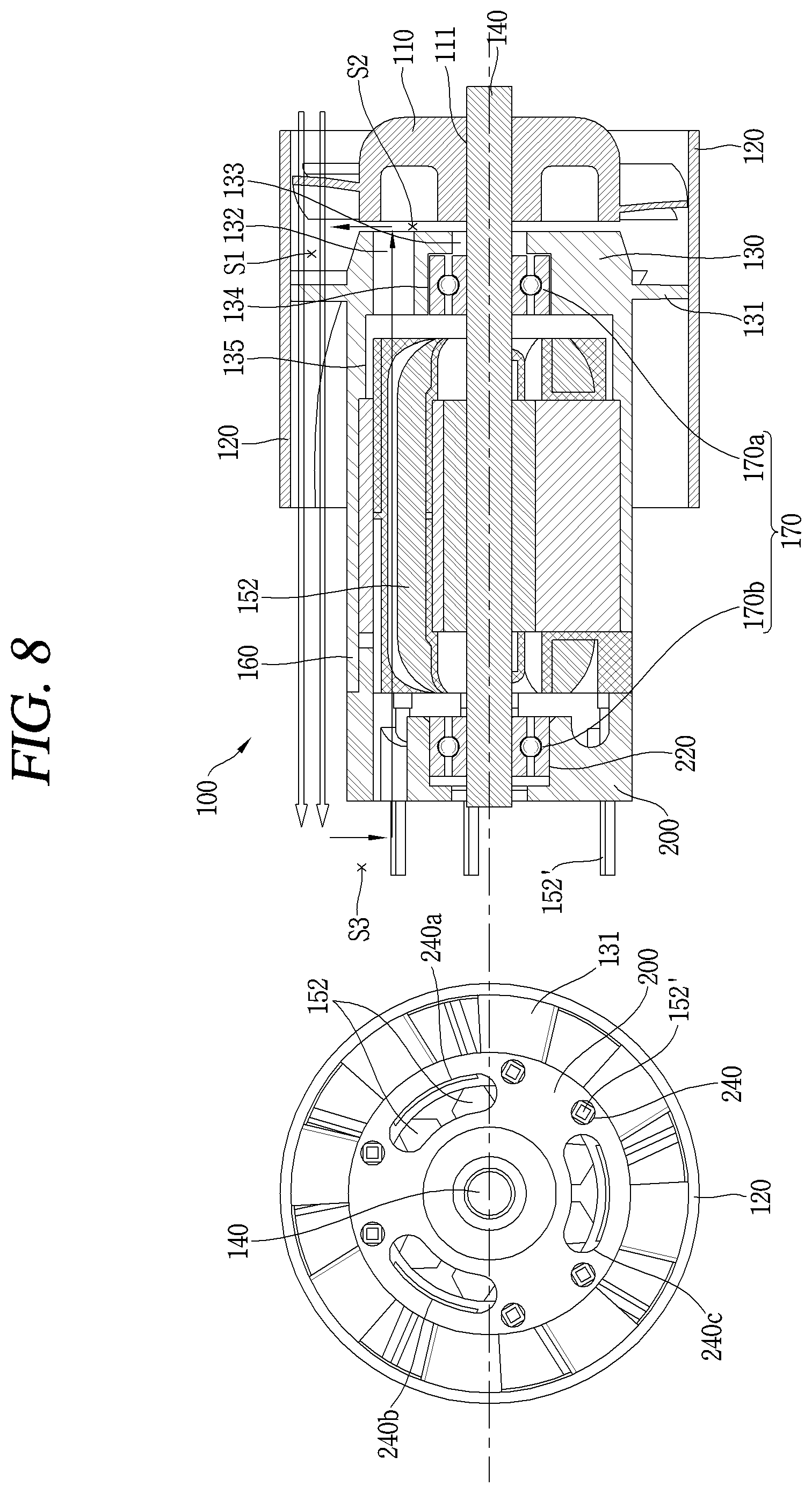 Patent US12316191 Figure 9 – Fan motor