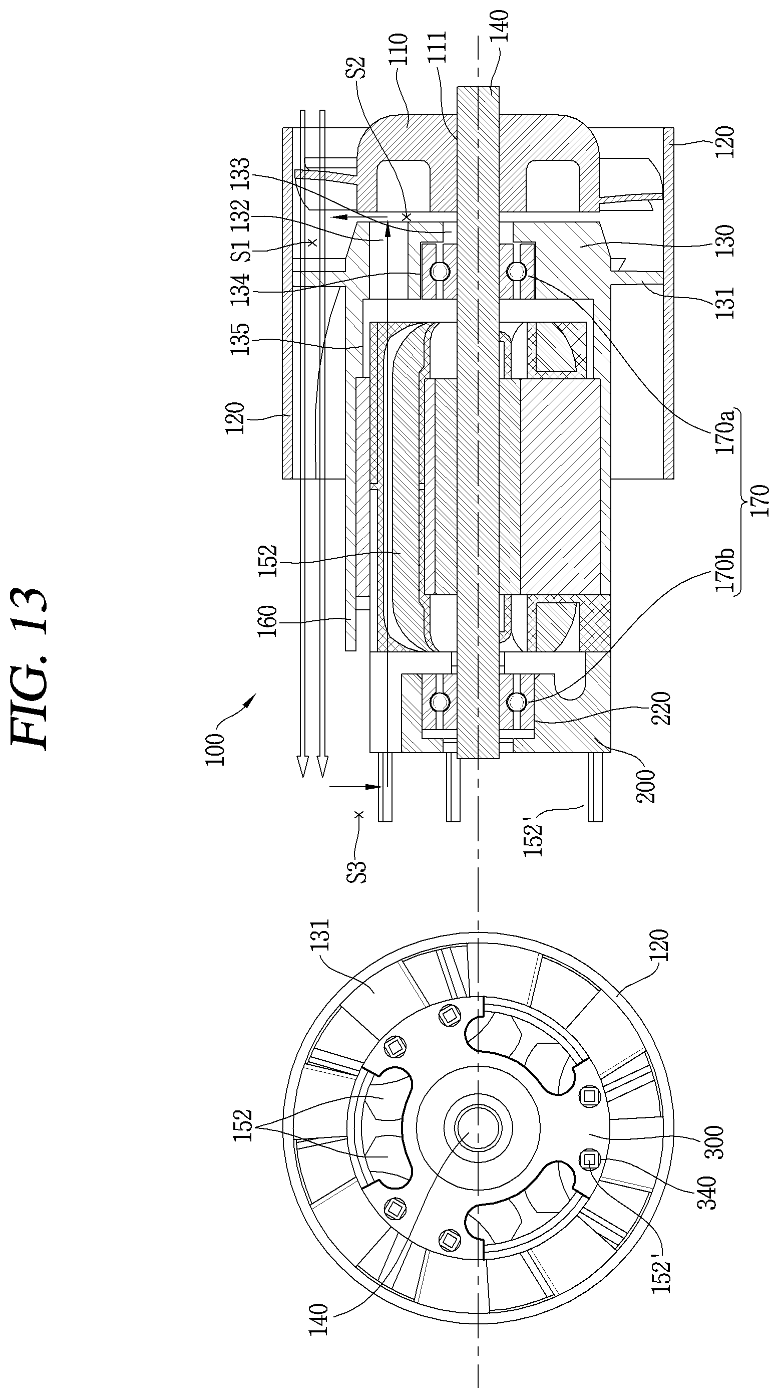 Patent US12316191 Figure 14 – Fan motor