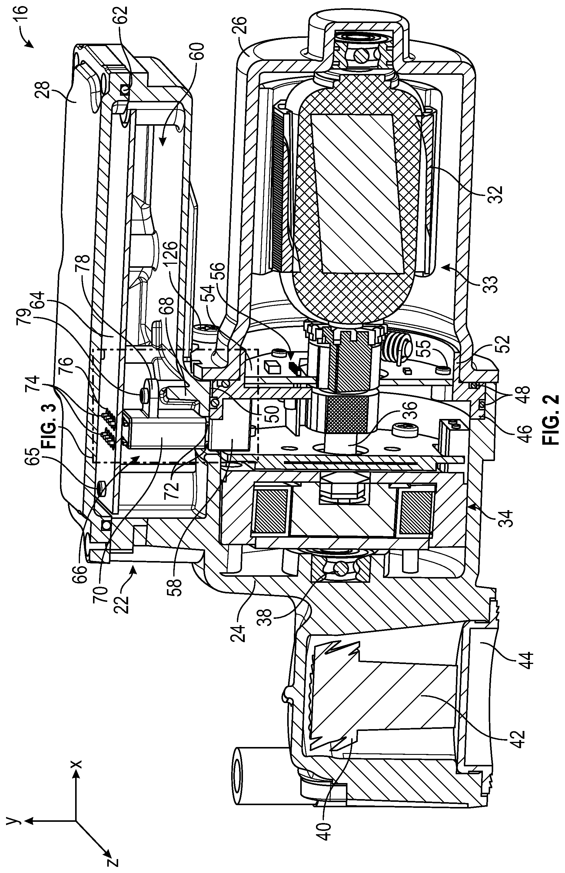 Patent US12316192 Figure 2 – Connection adapter for multiple PCBs in actuator