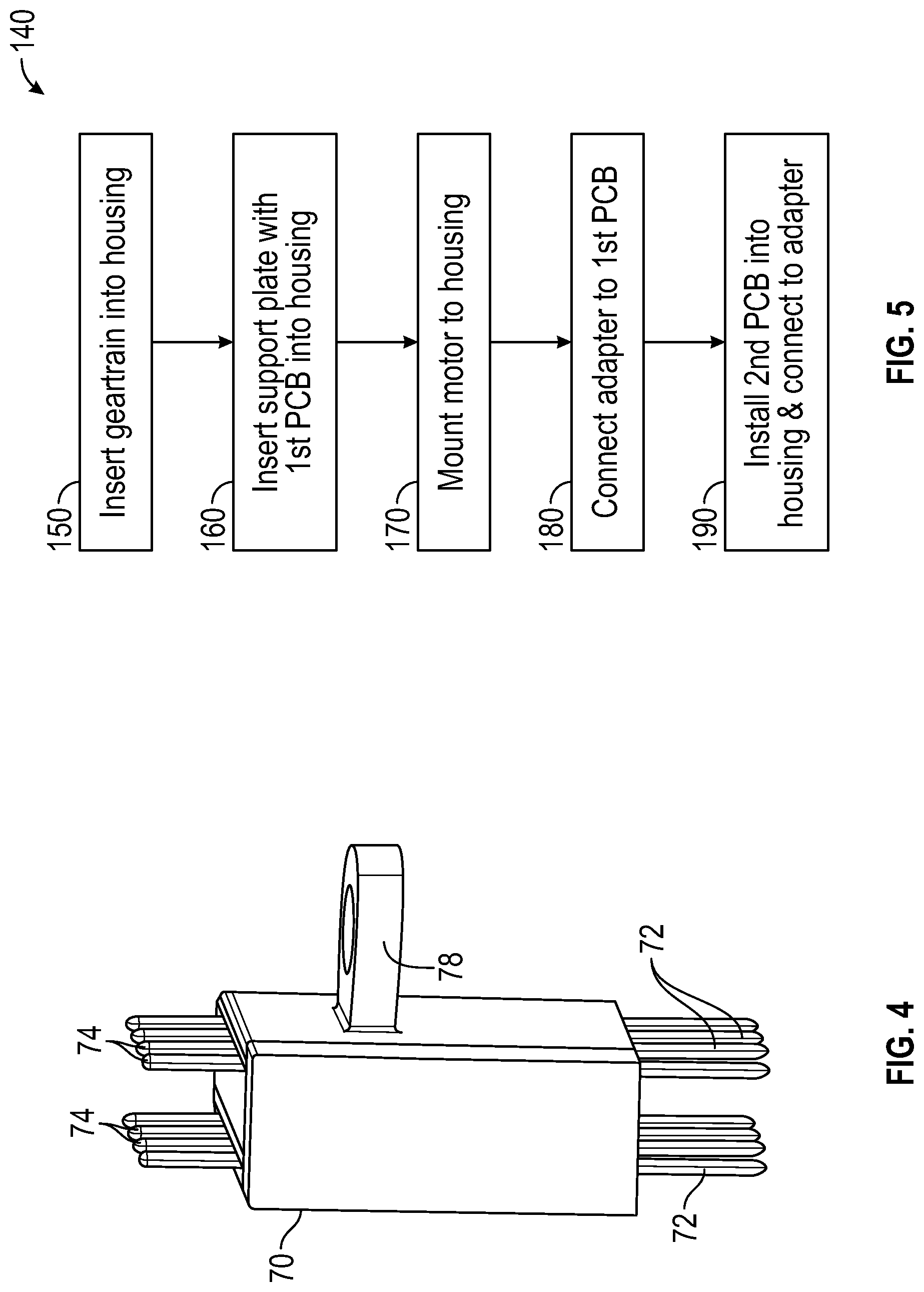 Patent US12316192 Figure 4 – Connection adapter for multiple PCBs in actuator