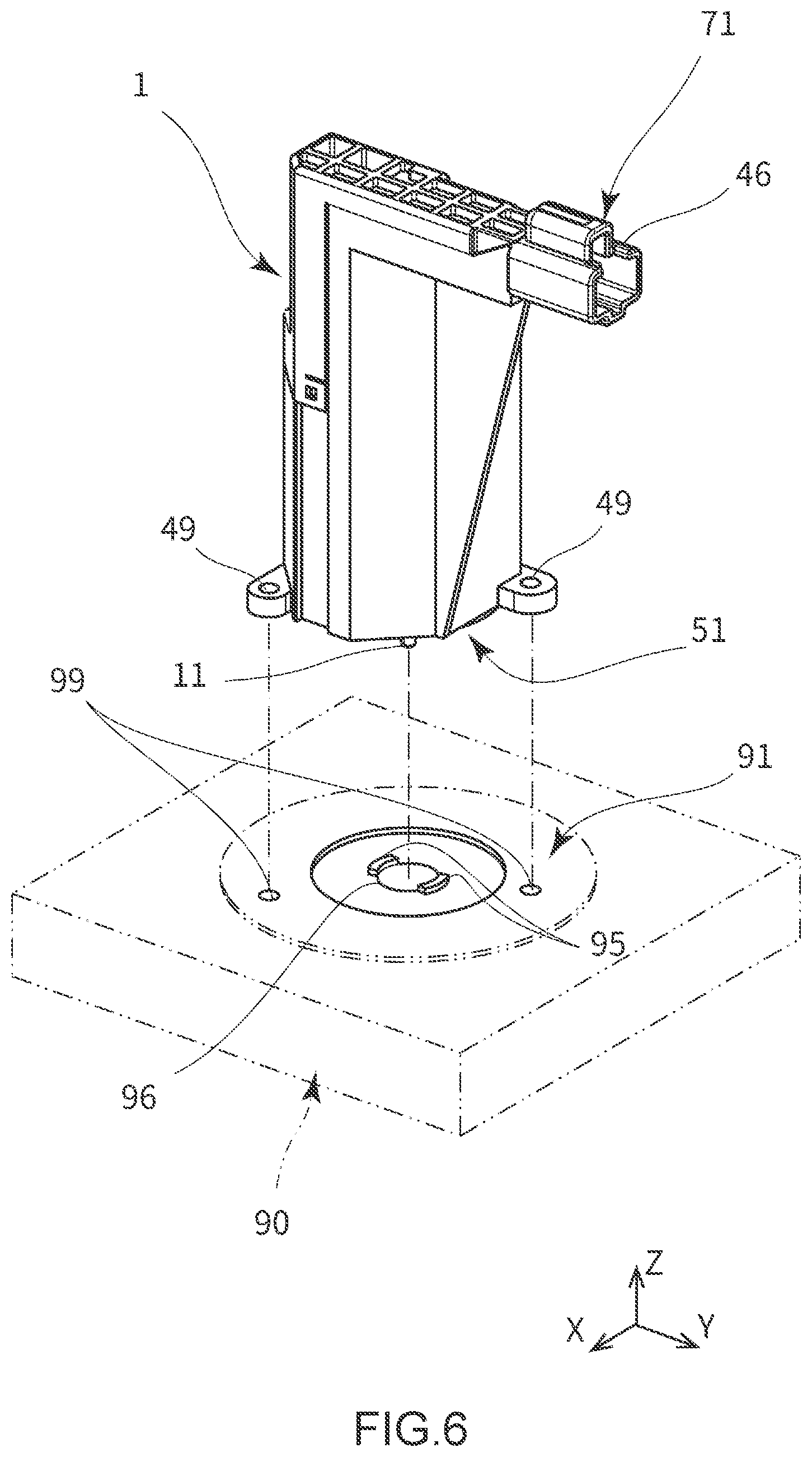 Patent US12316193 Figure 6 – Rotary apparatus, attaching structure of rotary apparatus, and connecting structure of rotary apparatus and external connector