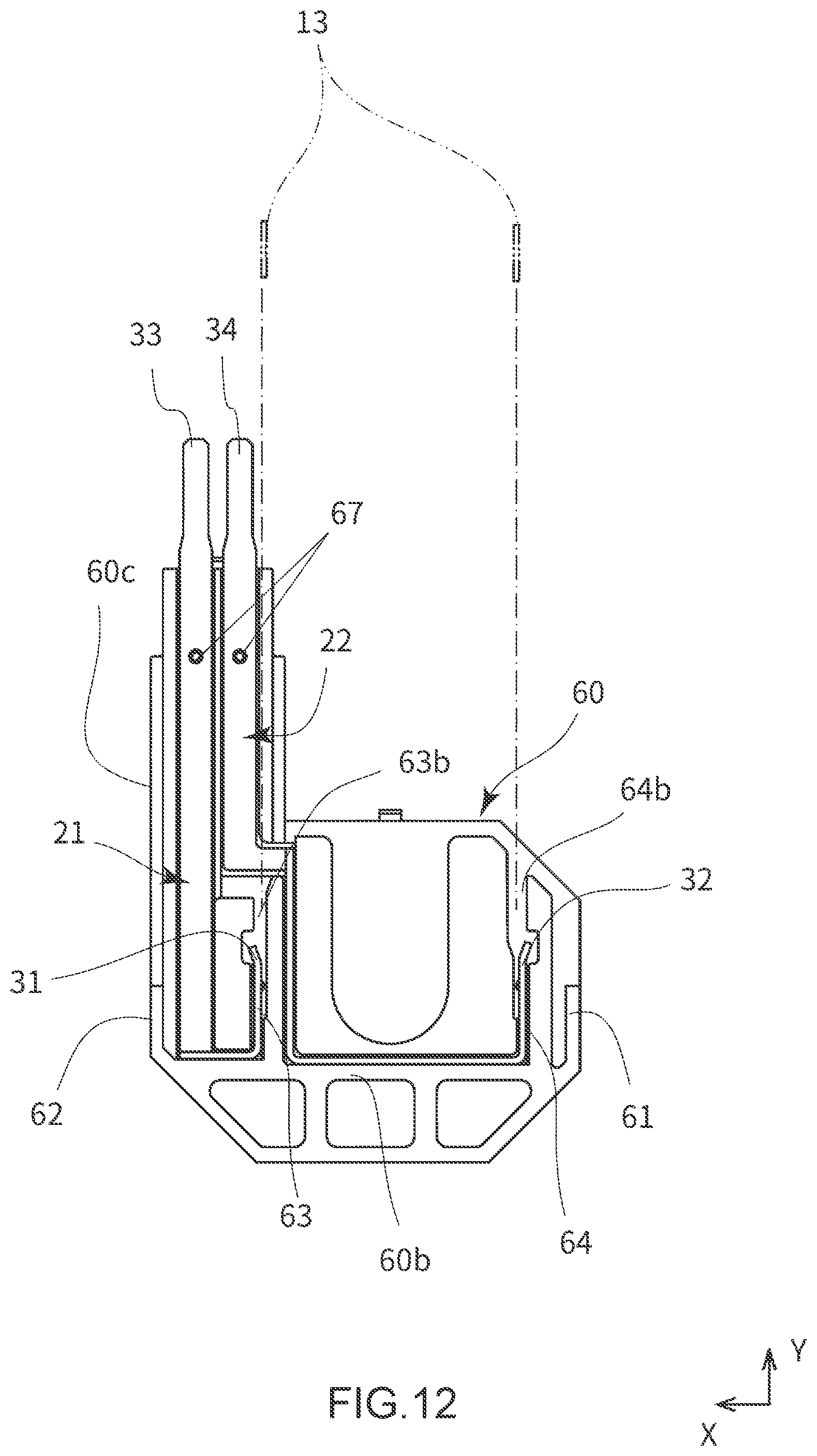 Patent US12316193 Figure 12 – Rotary apparatus, attaching structure of rotary apparatus, and connecting structure of rotary apparatus and external connector