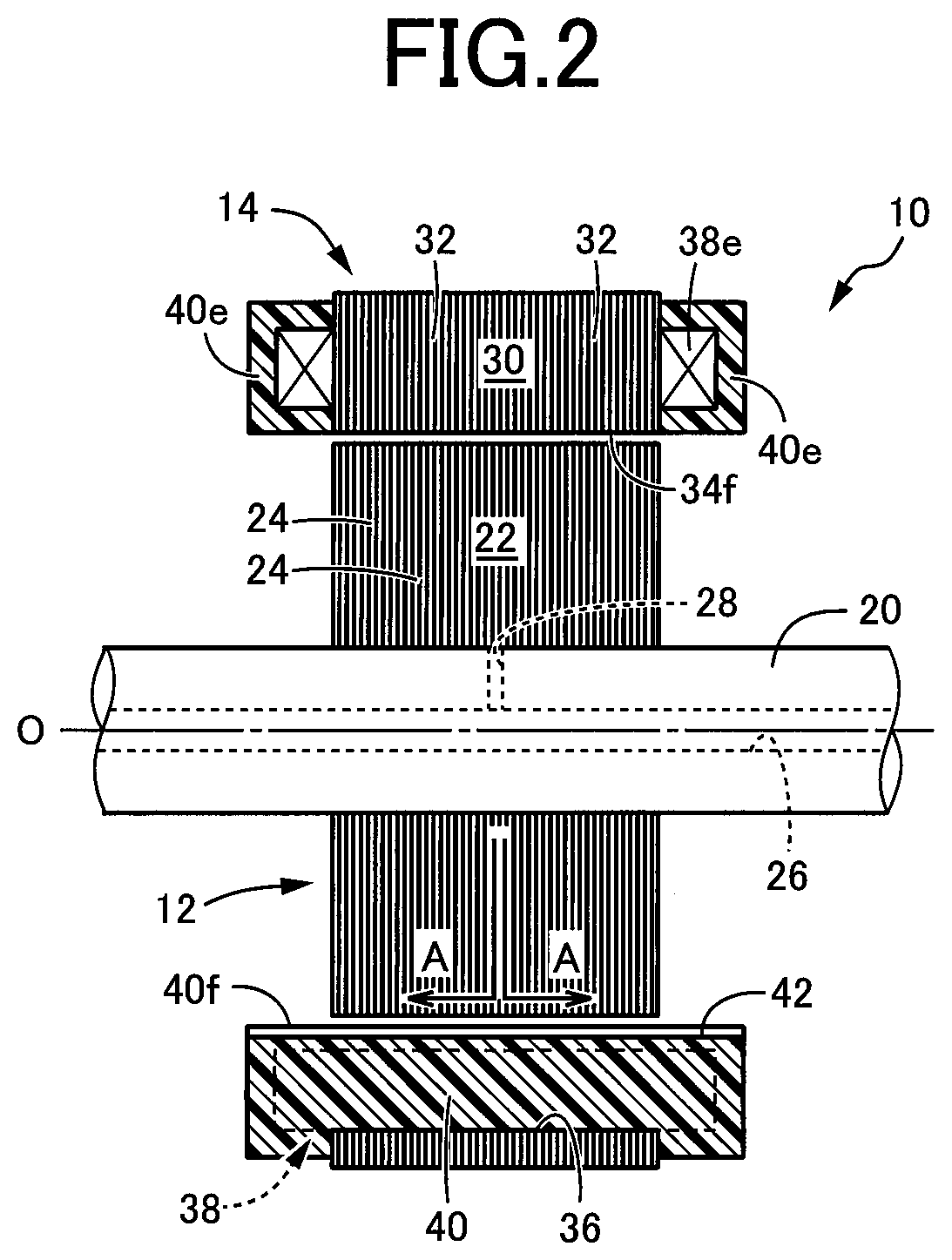 Patent US12316194 Figure 2 – Rotary electric machine