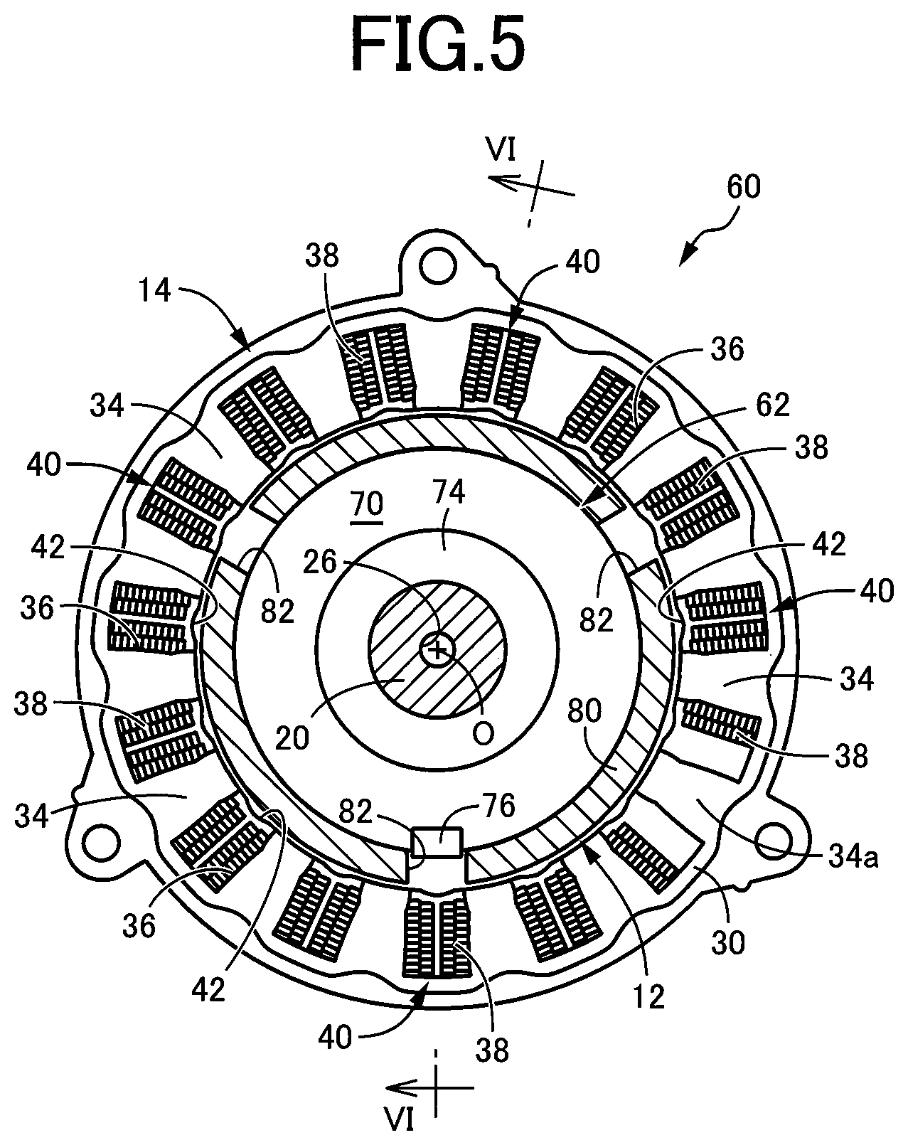 Patent US12316194 Figure 4 – Rotary electric machine